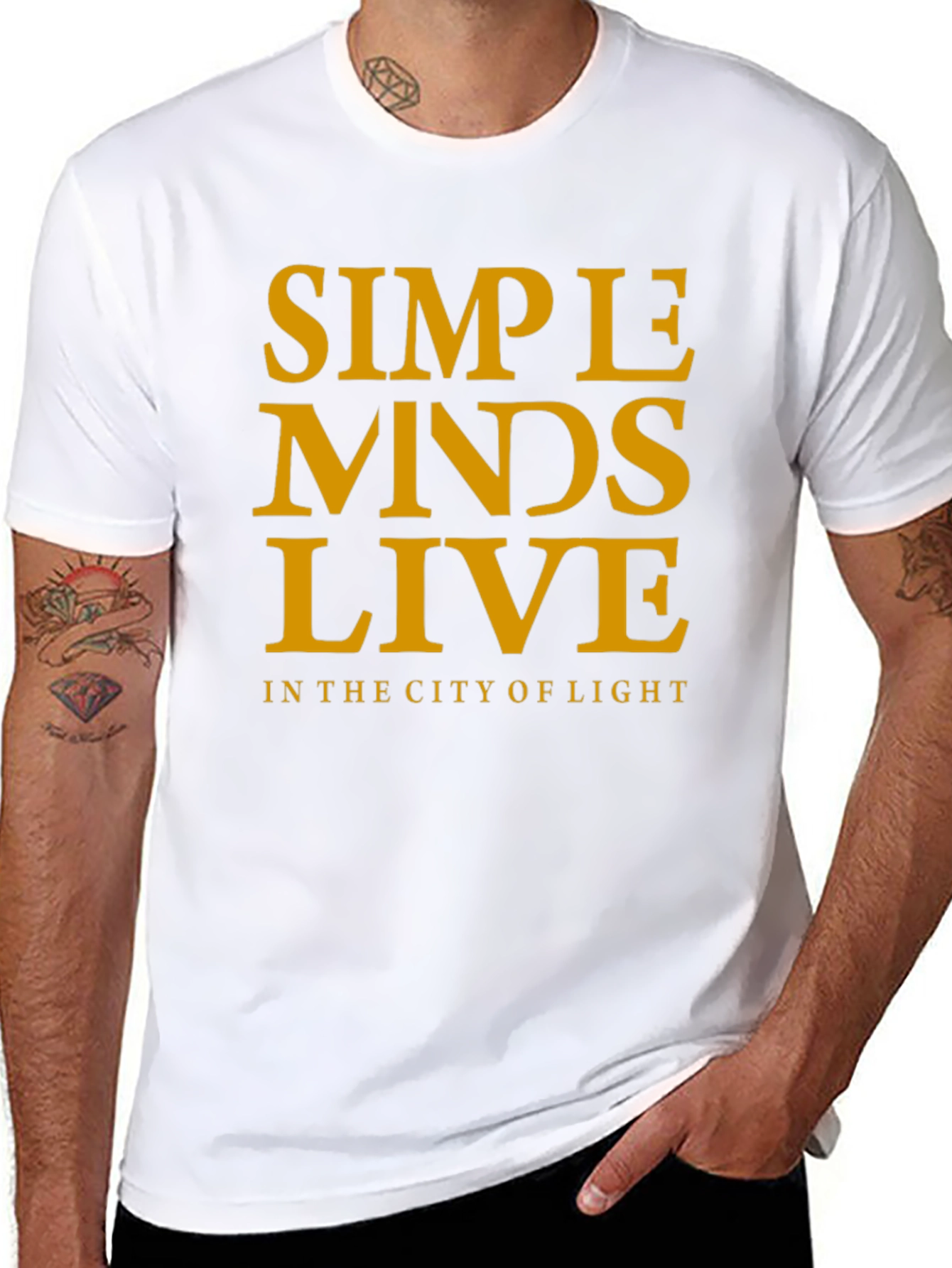 Simple Minds Live T-Shirt - Black Concert Tee
