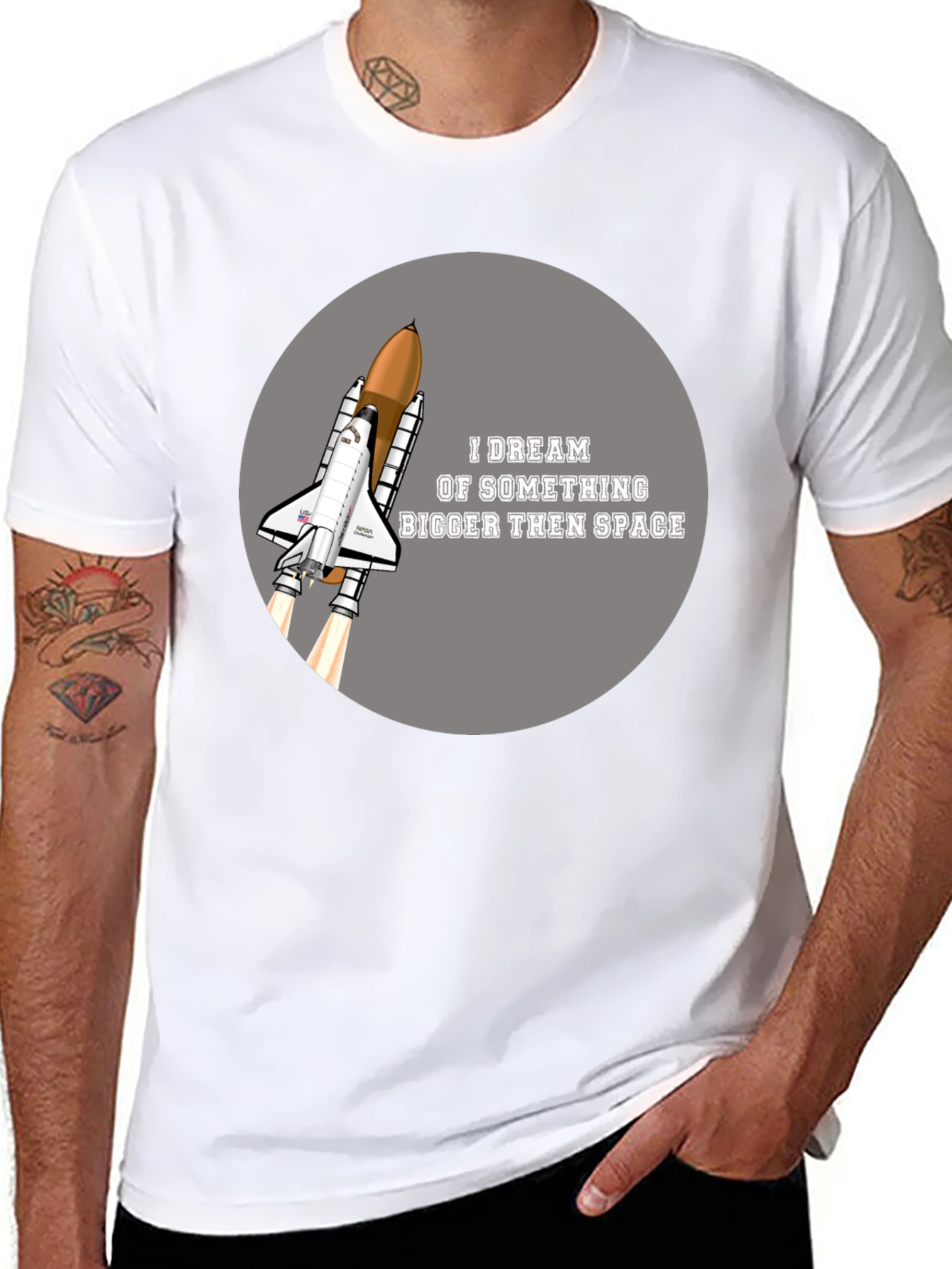 Space Shuttle T-Shirt - Dream Bigger