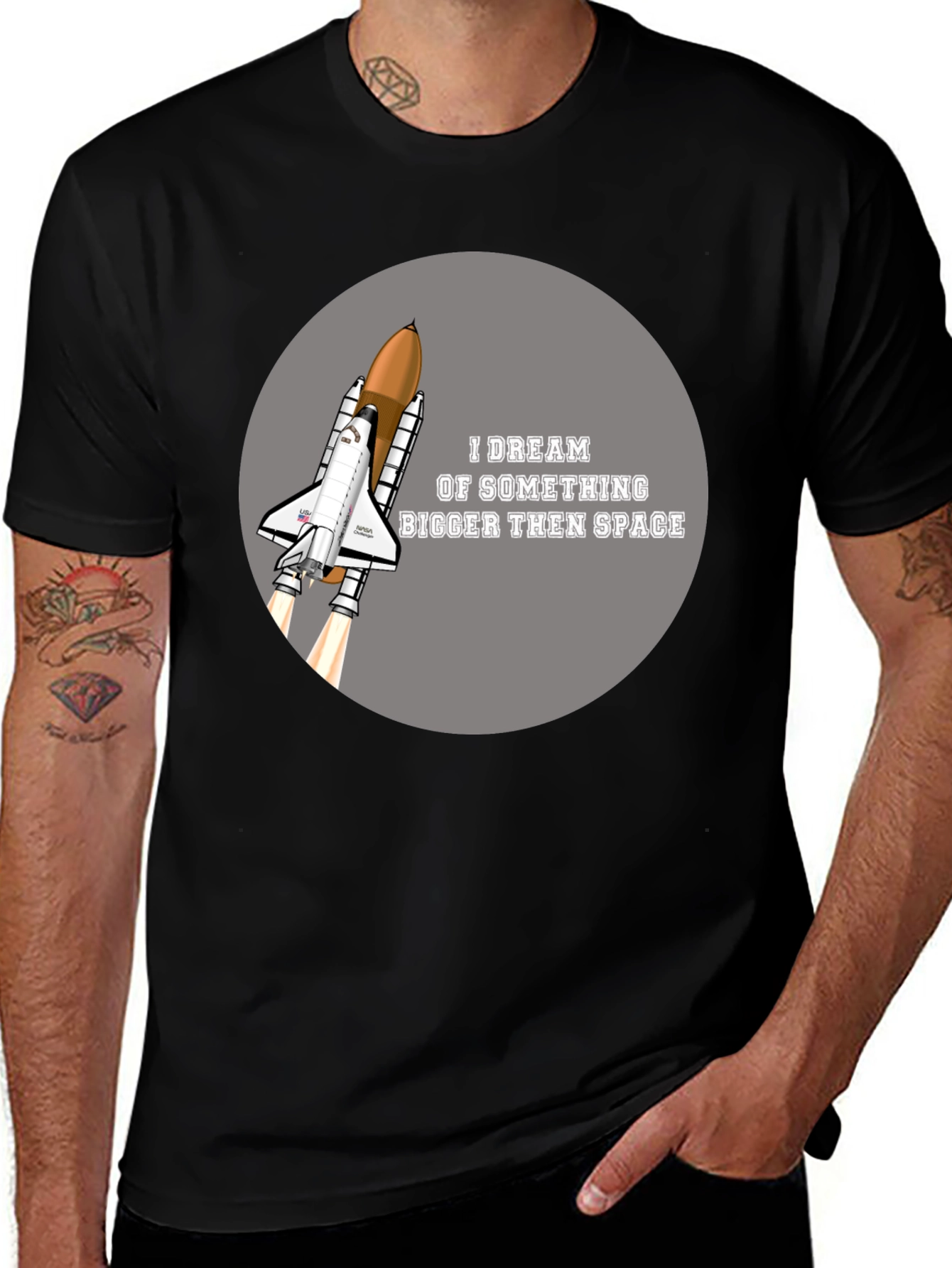Space Shuttle T-Shirt - Dream Bigger