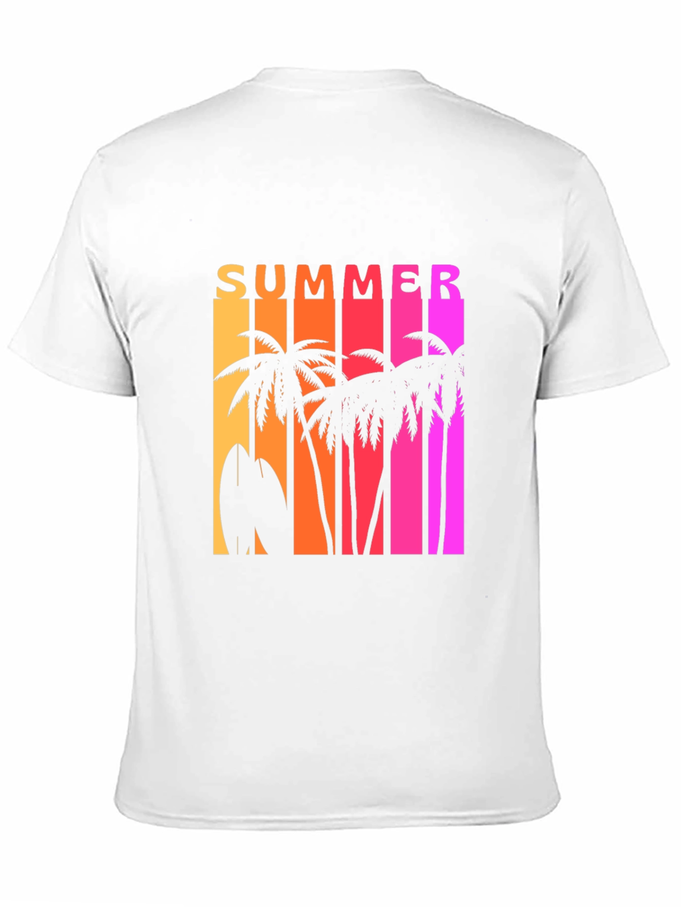 Summer Vibes Graphic Tee - Tropical Palm Tree Design