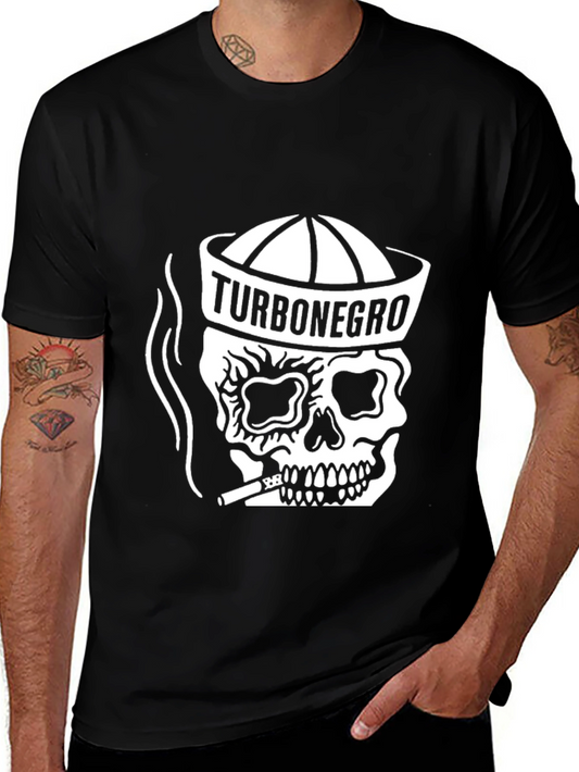 TurboNegro Skull Graphic Black T-Shirt