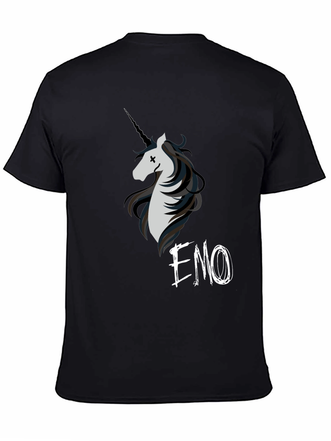 Emo Unicorn Graphic T-Shirt