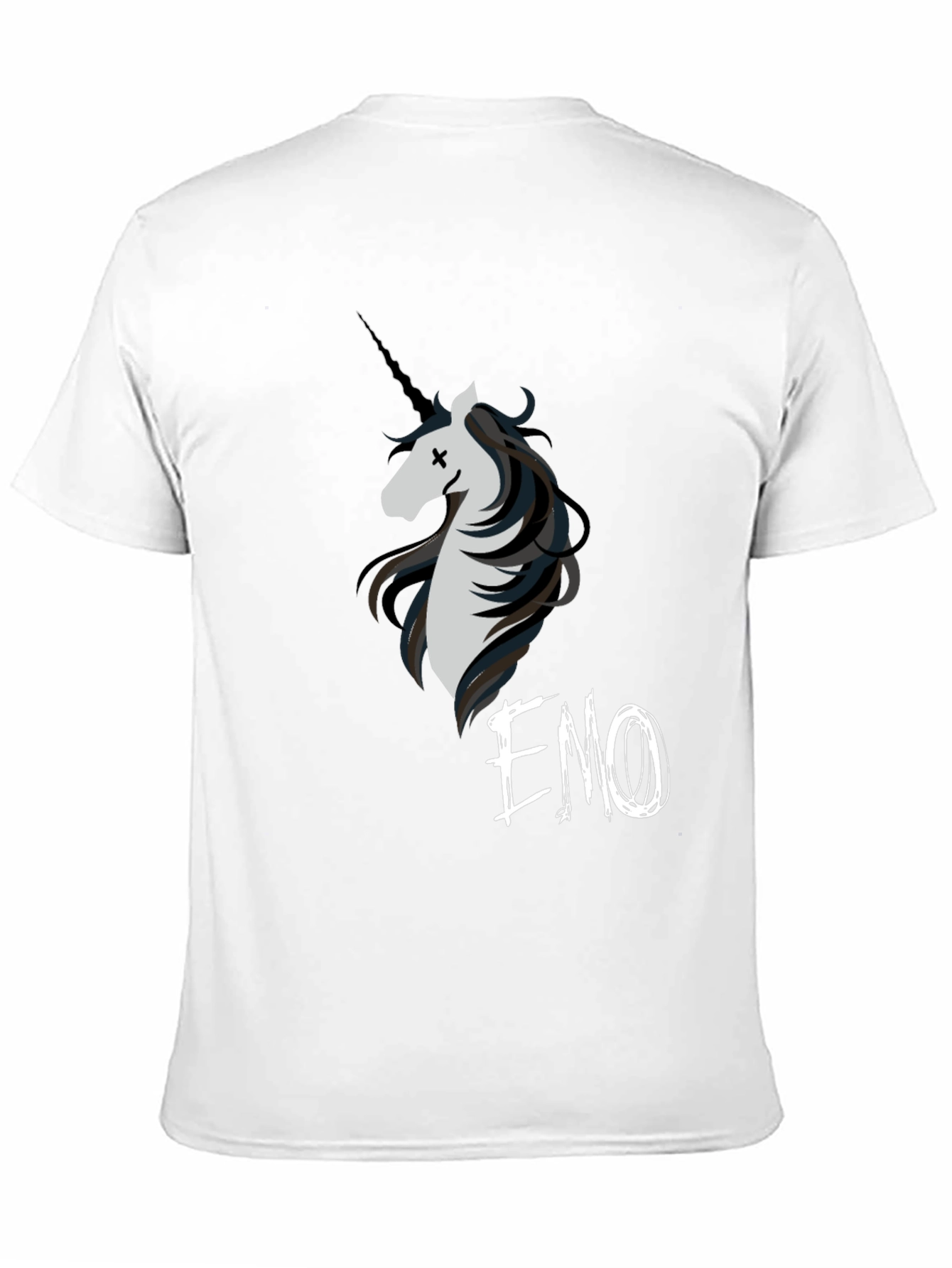 Emo Unicorn Graphic T-Shirt