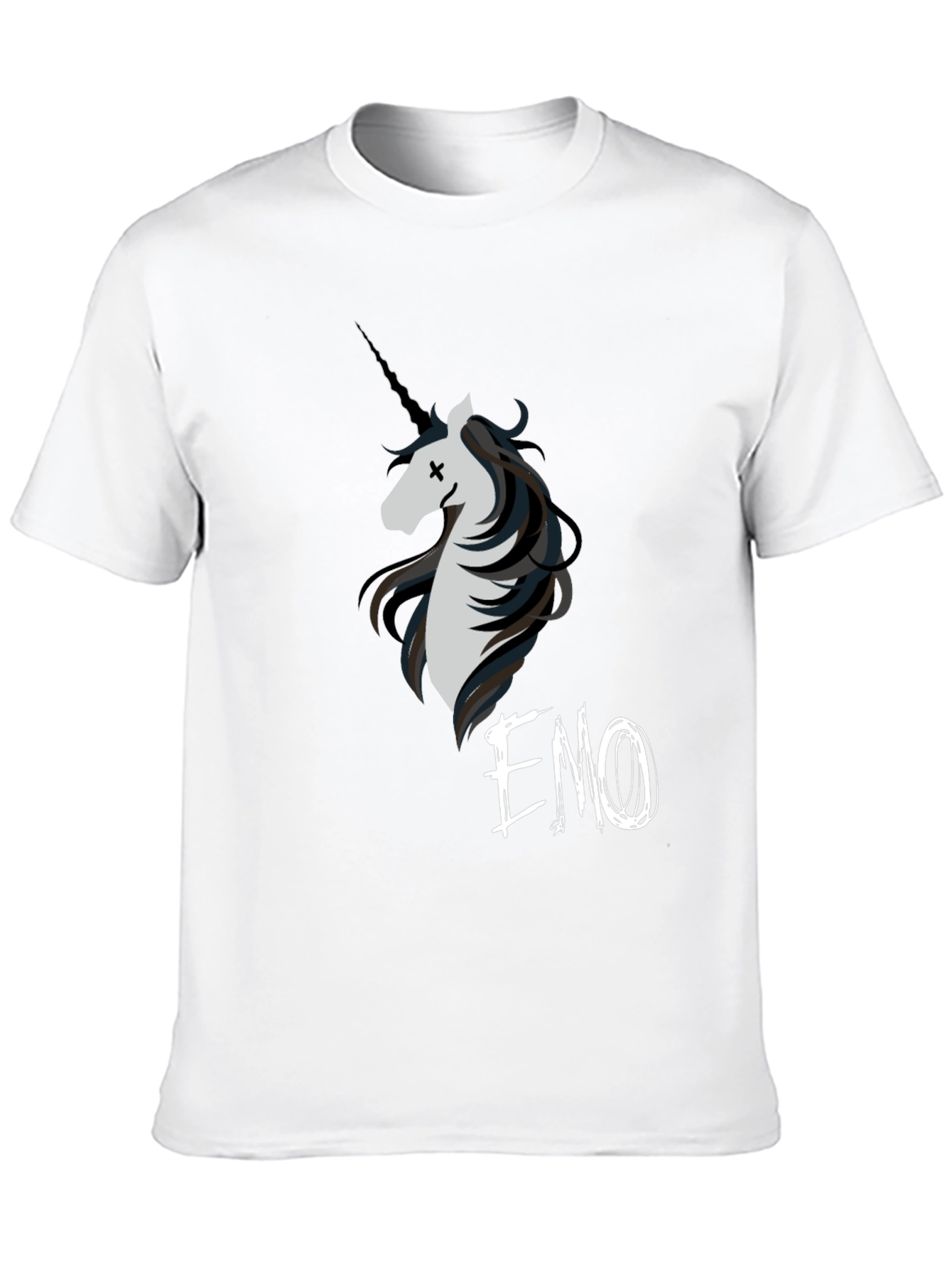 Emo Unicorn Graphic T-Shirt