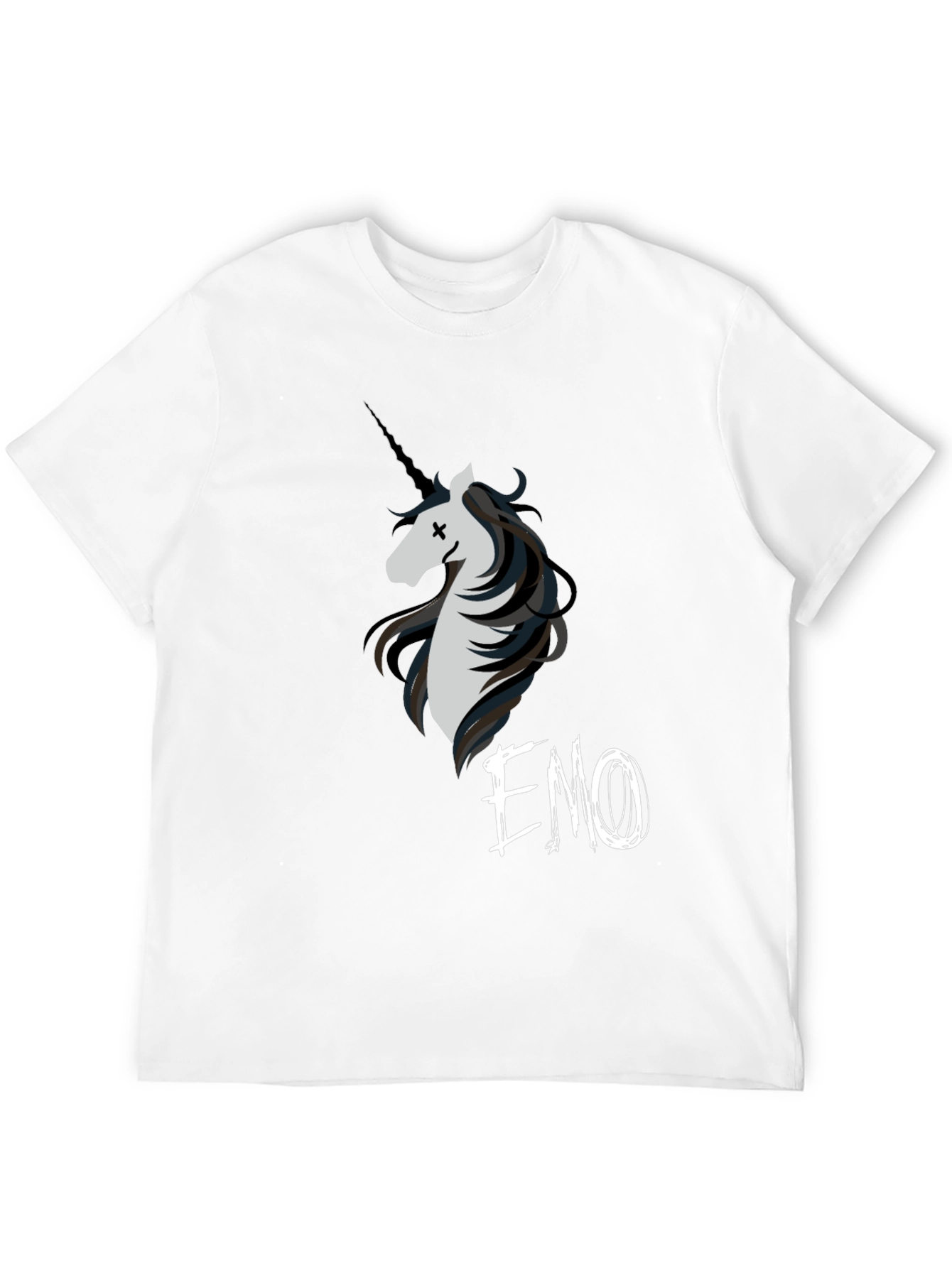 Emo Unicorn Graphic T-Shirt