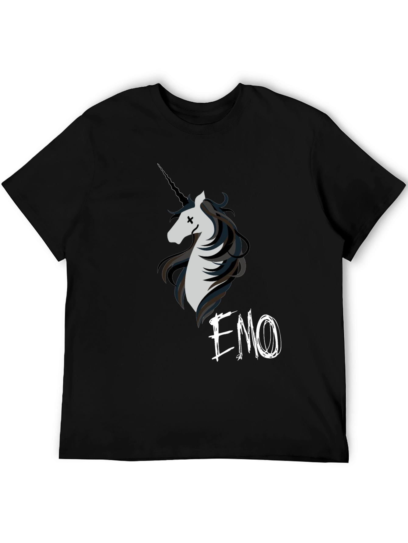 Emo Unicorn Graphic T-Shirt