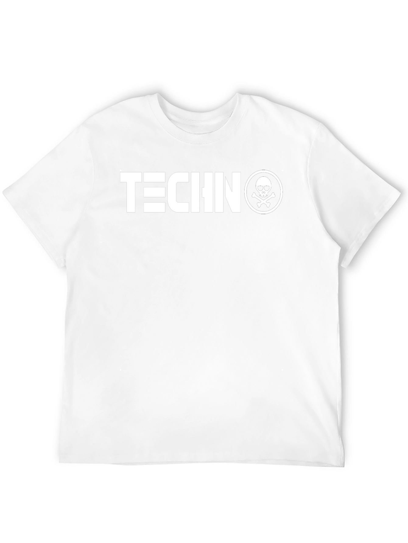 Techno Skull Graphic Black T-Shirt
