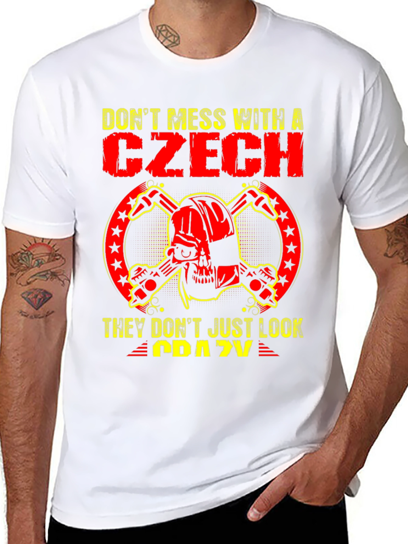 Dont Mess With a Czech Graphic T-Shirt