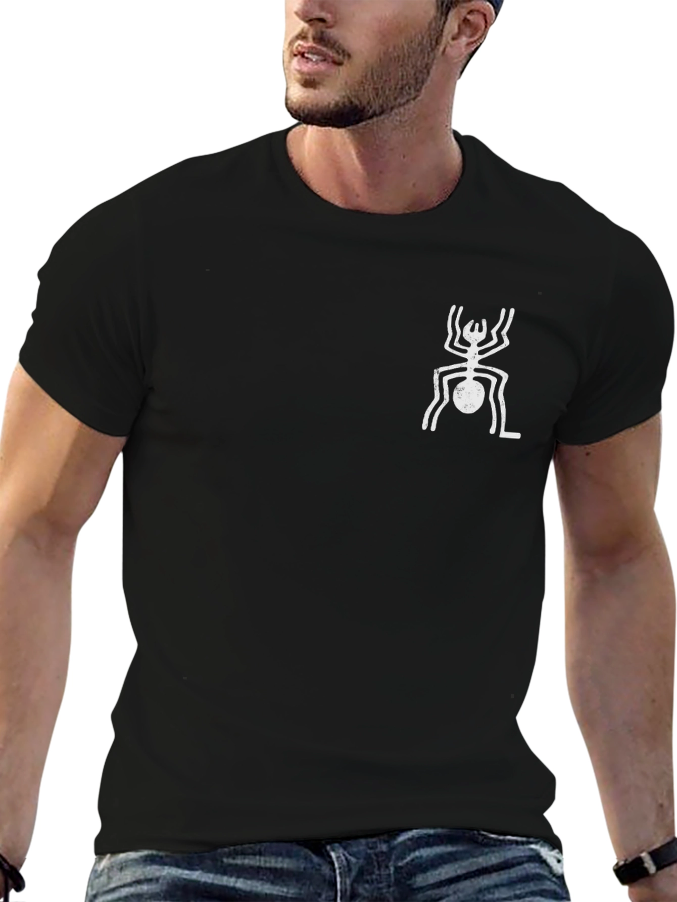 Cool Black Tee with Abstract Graphic