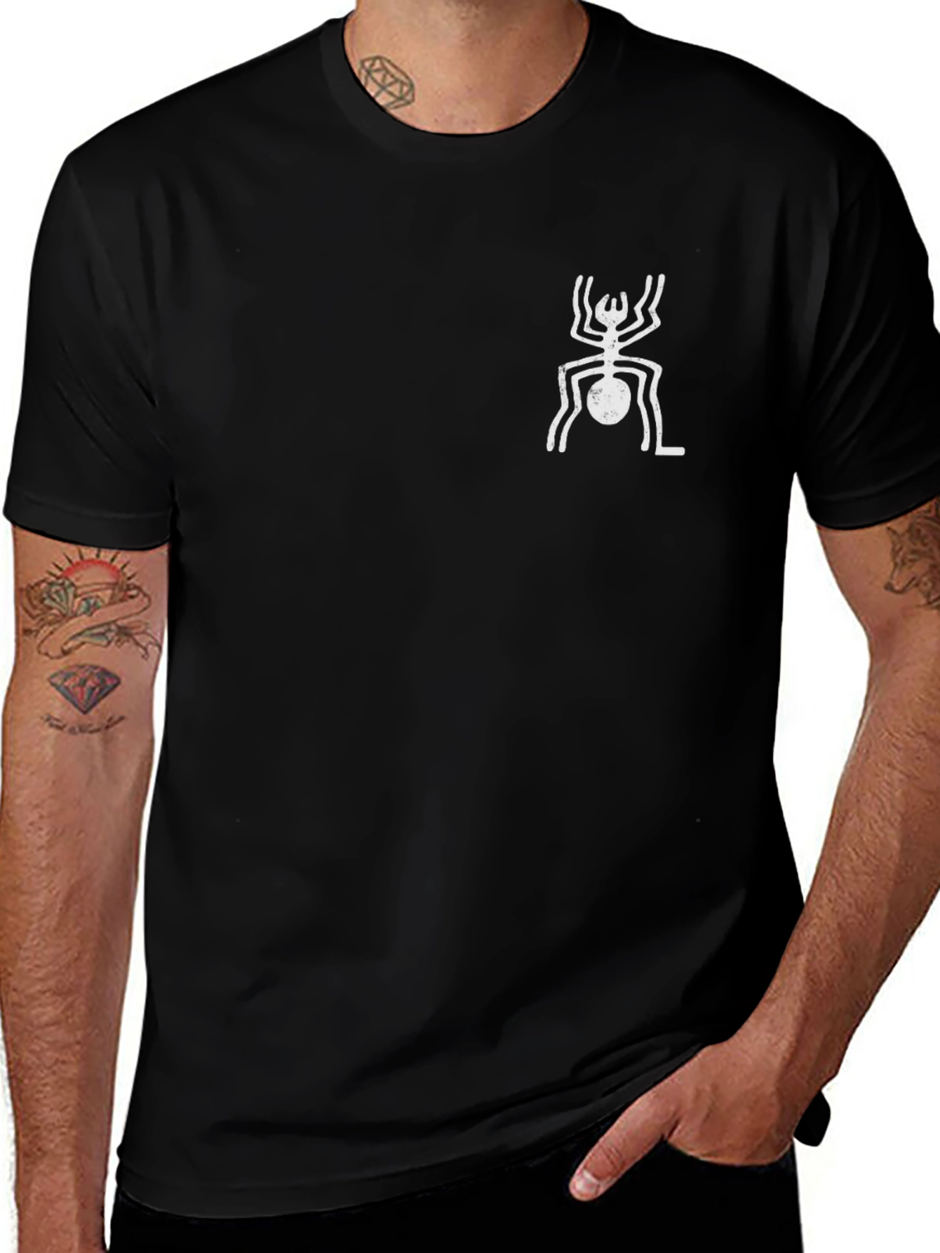 Cool Black Tee with Abstract Graphic