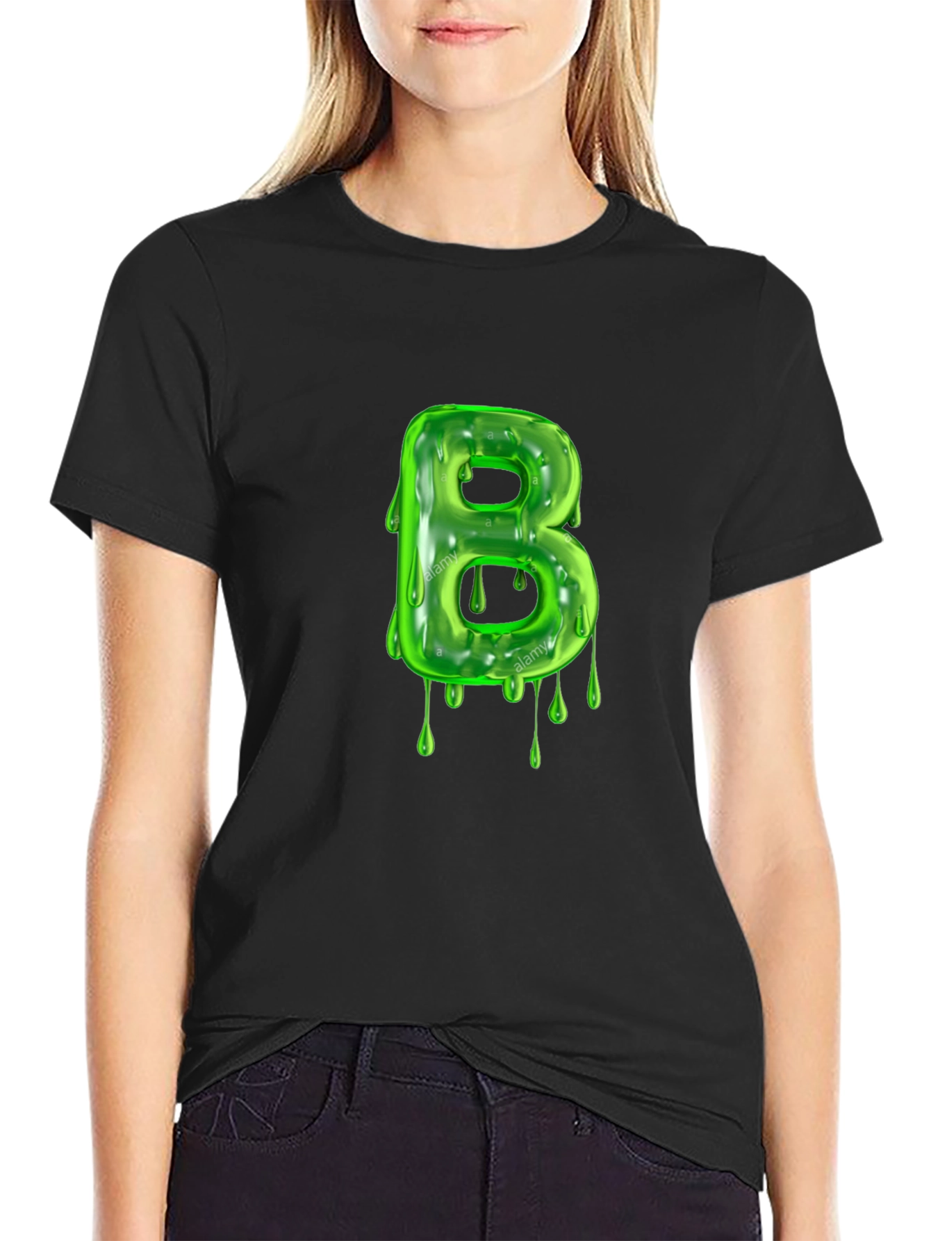 Slime Letter B T-Shirt - Fun Unique Design