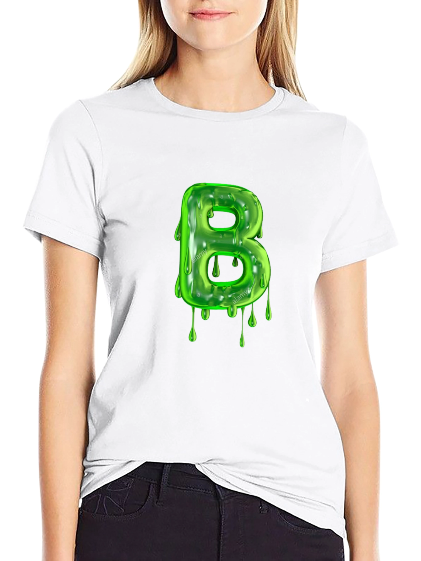 Slime Letter B T-Shirt - Fun Unique Design