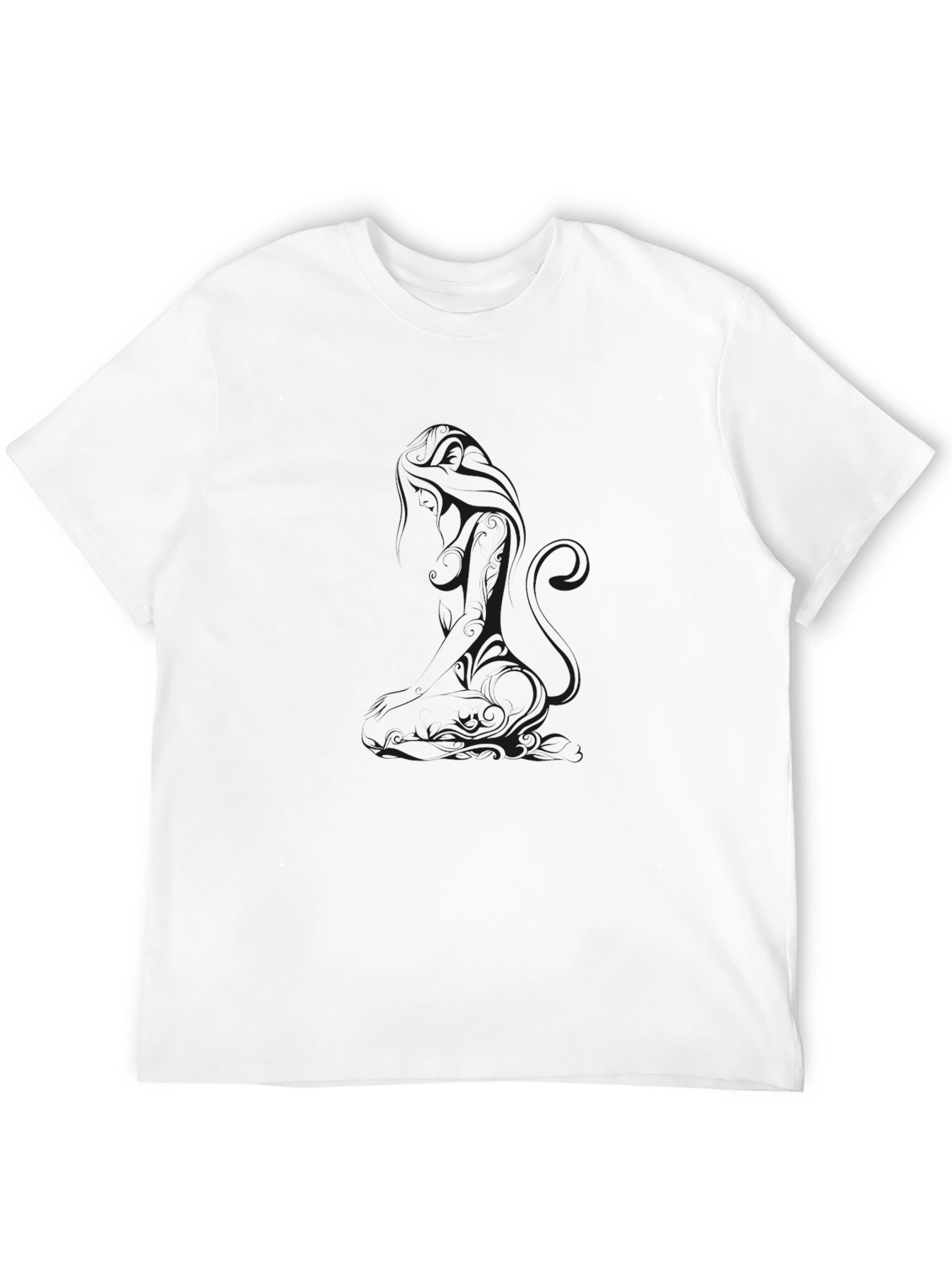 Mens Black Short Sleeve Crew Neck T-Shirt