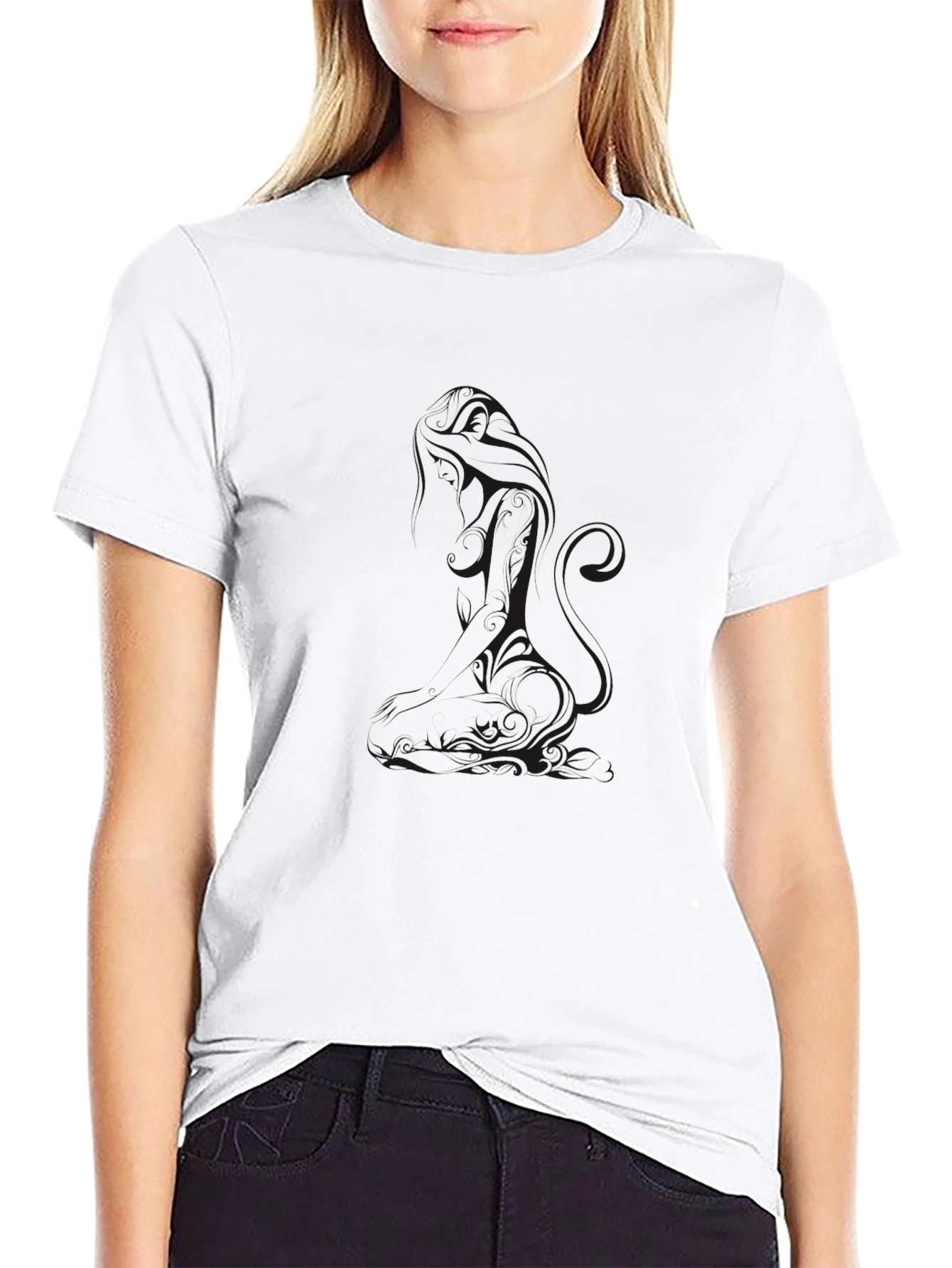 Mens Black Short Sleeve Crew Neck T-Shirt