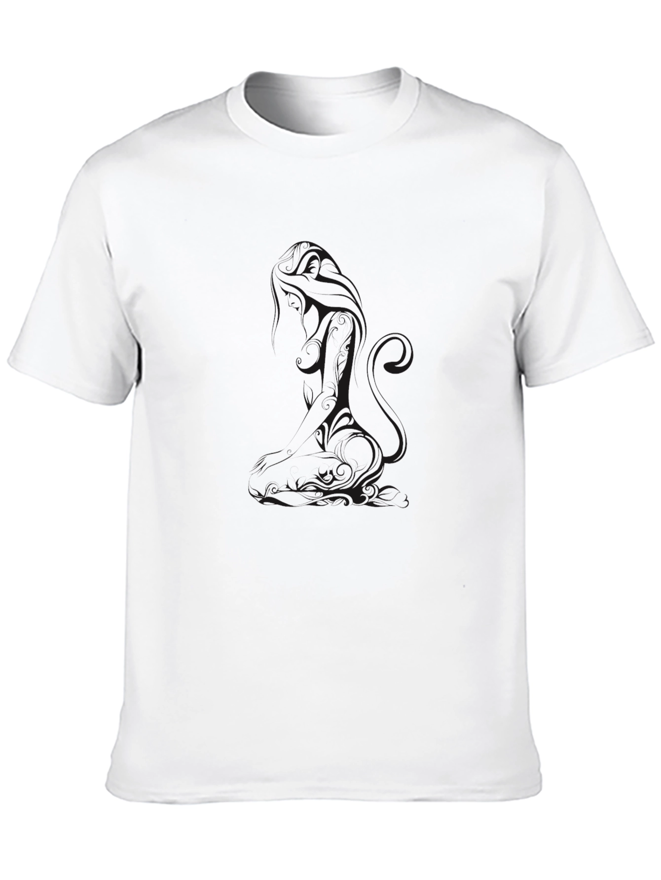 Mens Black Short Sleeve Crew Neck T-Shirt