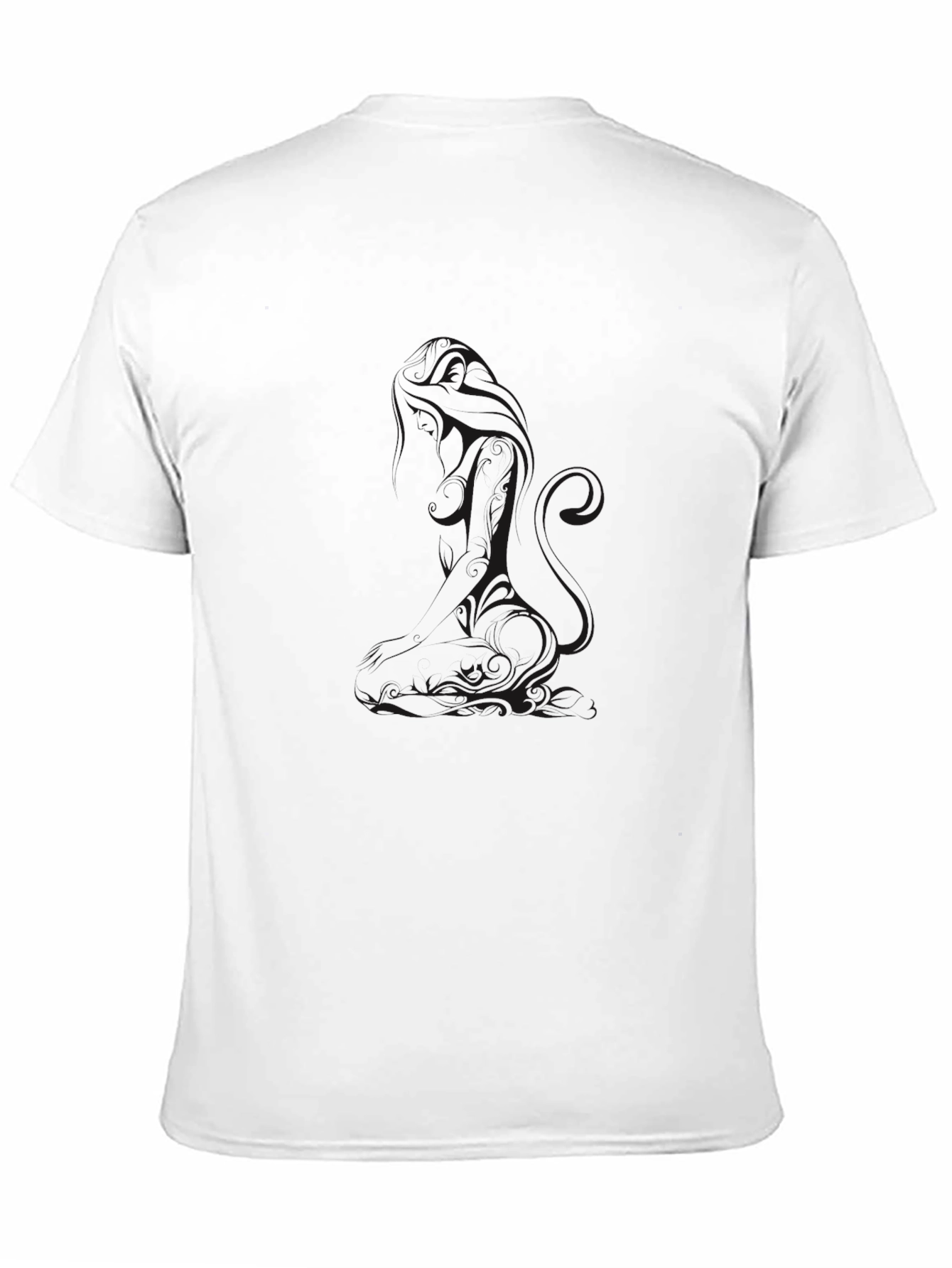 Mens Black Short Sleeve Crew Neck T-Shirt