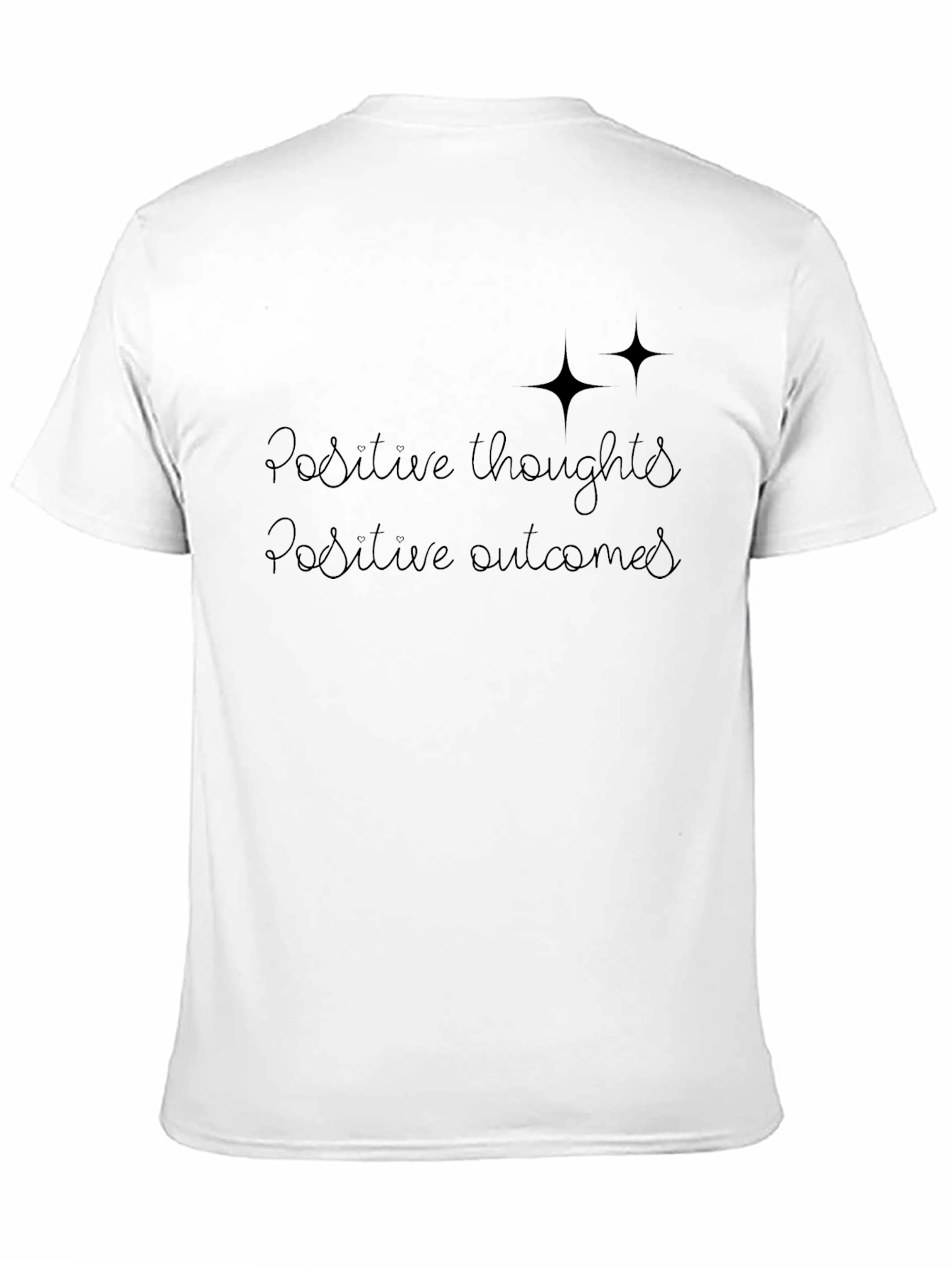 Positive Thoughts Tee - Black Graphic T-Shirt