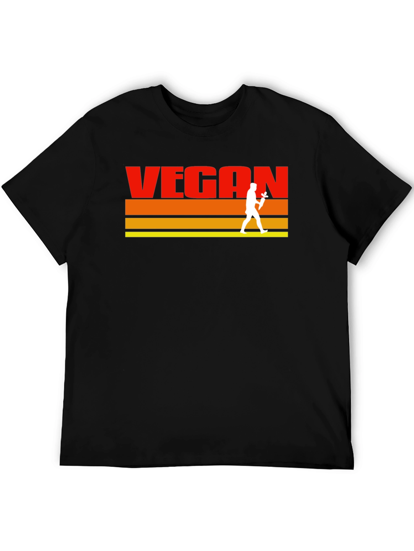 Retro Vegan T-Shirt - Classic Vegetarian Lifestyle Tee
