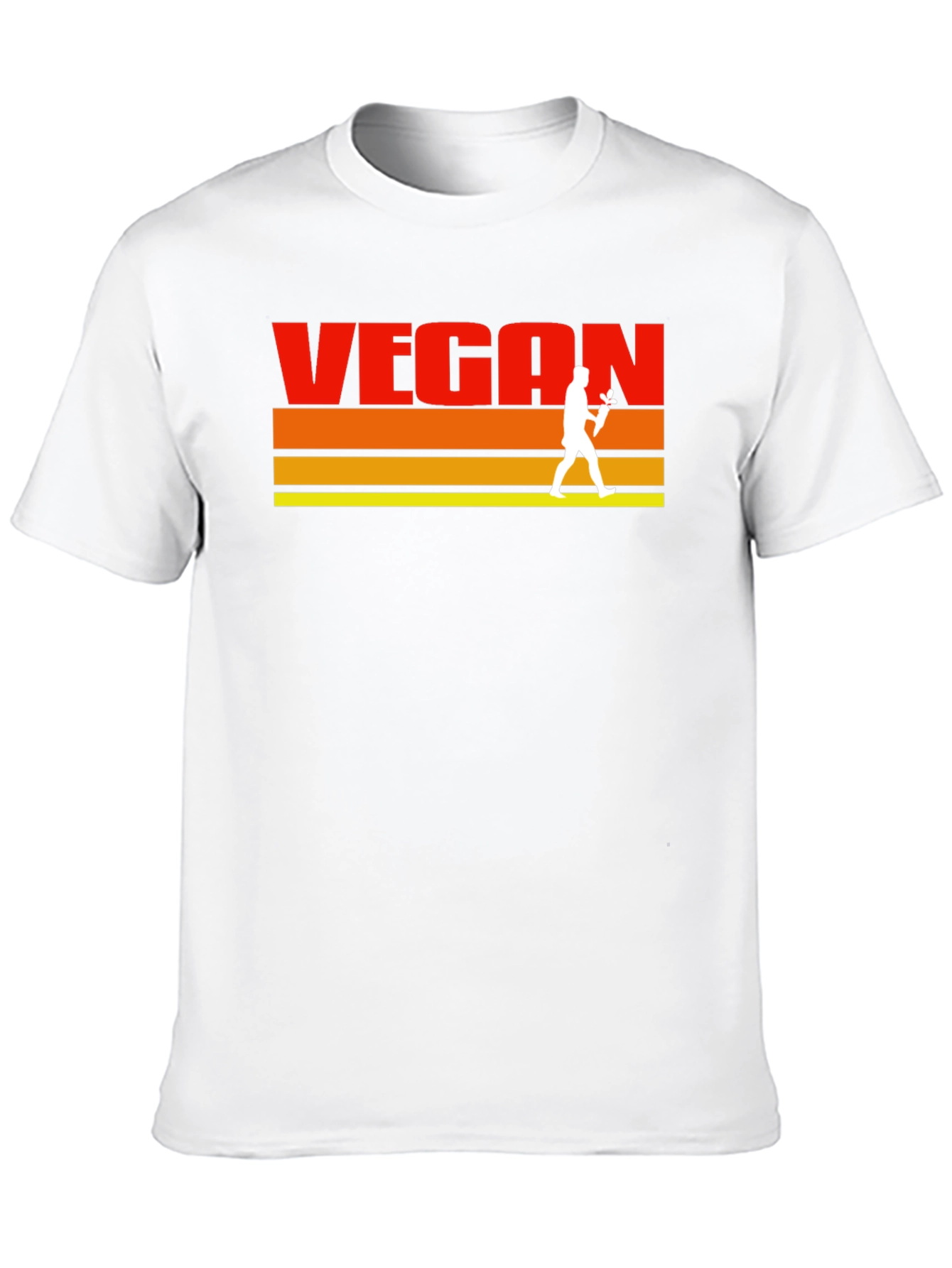 Retro Vegan T-Shirt - Classic Vegetarian Lifestyle Tee