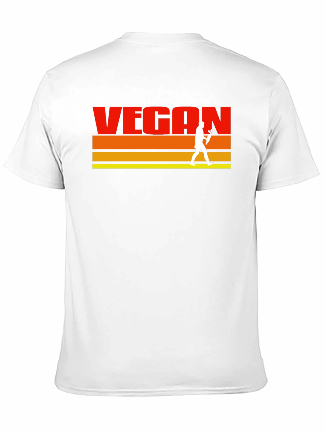 Retro Vegan T-Shirt - Classic Vegetarian Lifestyle Tee