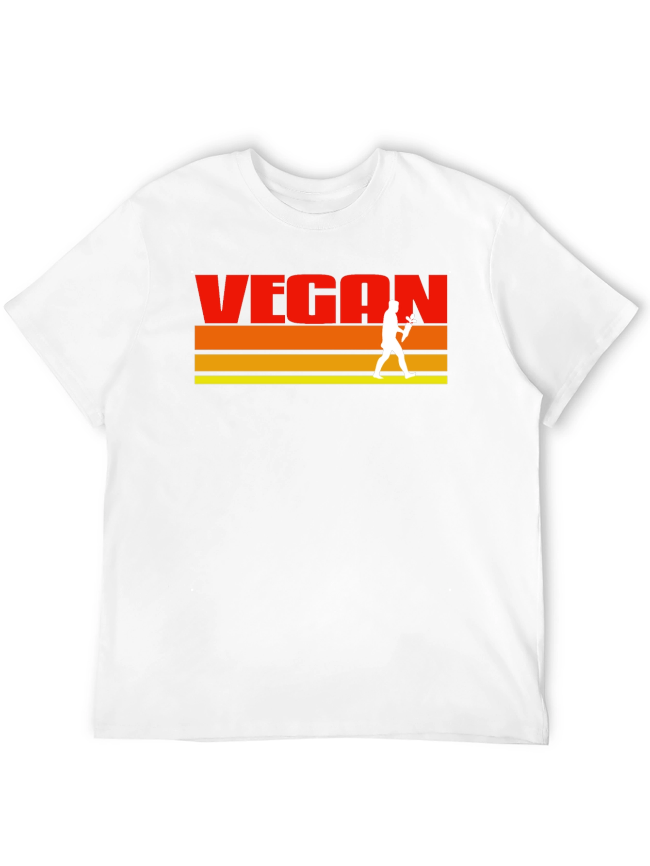 Retro Vegan T-Shirt - Classic Vegetarian Lifestyle Tee