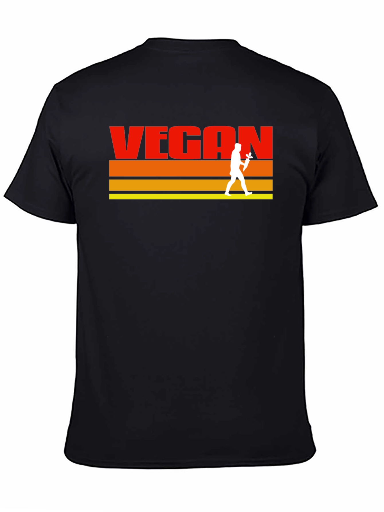Retro Vegan T-Shirt - Classic Vegetarian Lifestyle Tee