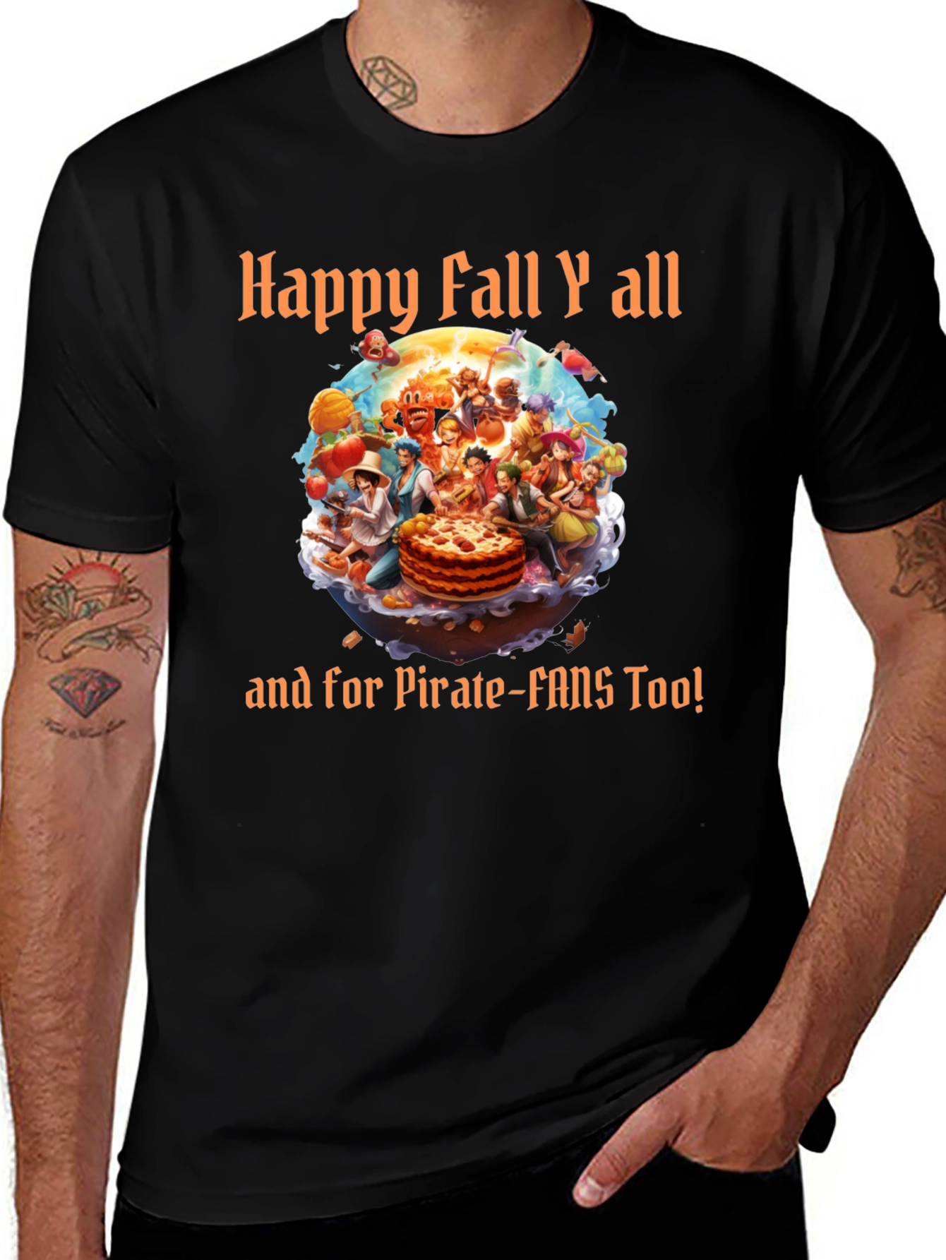 Happy Fall Yall & Pirate-Fans Tee