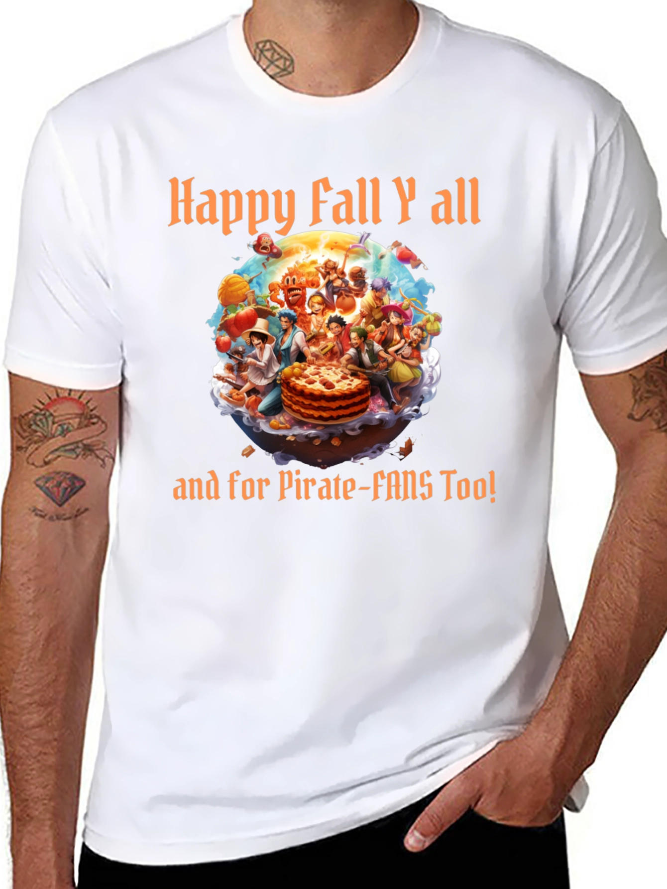 Happy Fall Yall & Pirate-Fans Tee