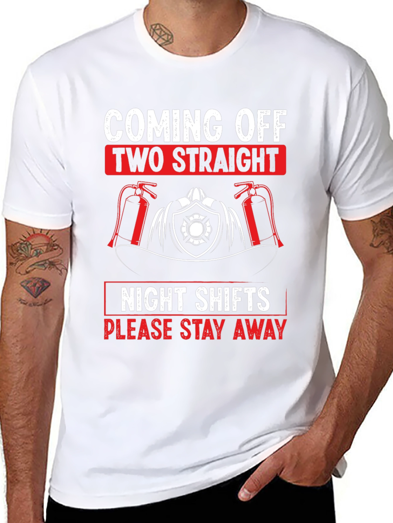 Firefighter Night Shift T-Shirt - Stay Away