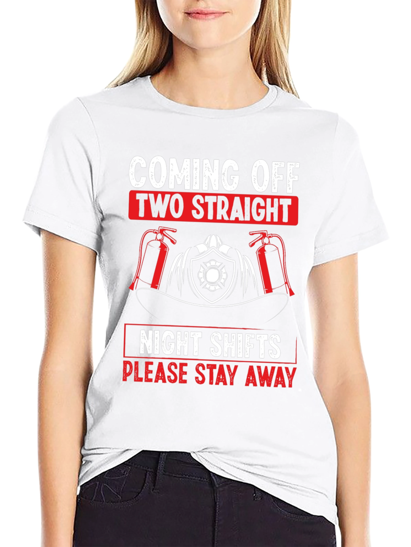 Firefighter Night Shift T-Shirt - Stay Away