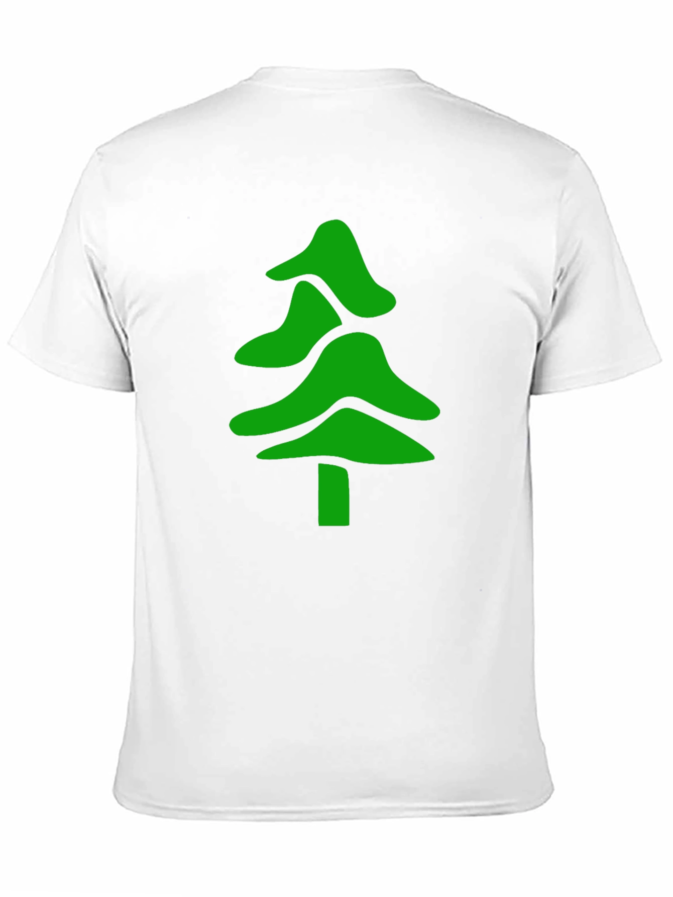 Green Tree Graphic Black T-Shirt
