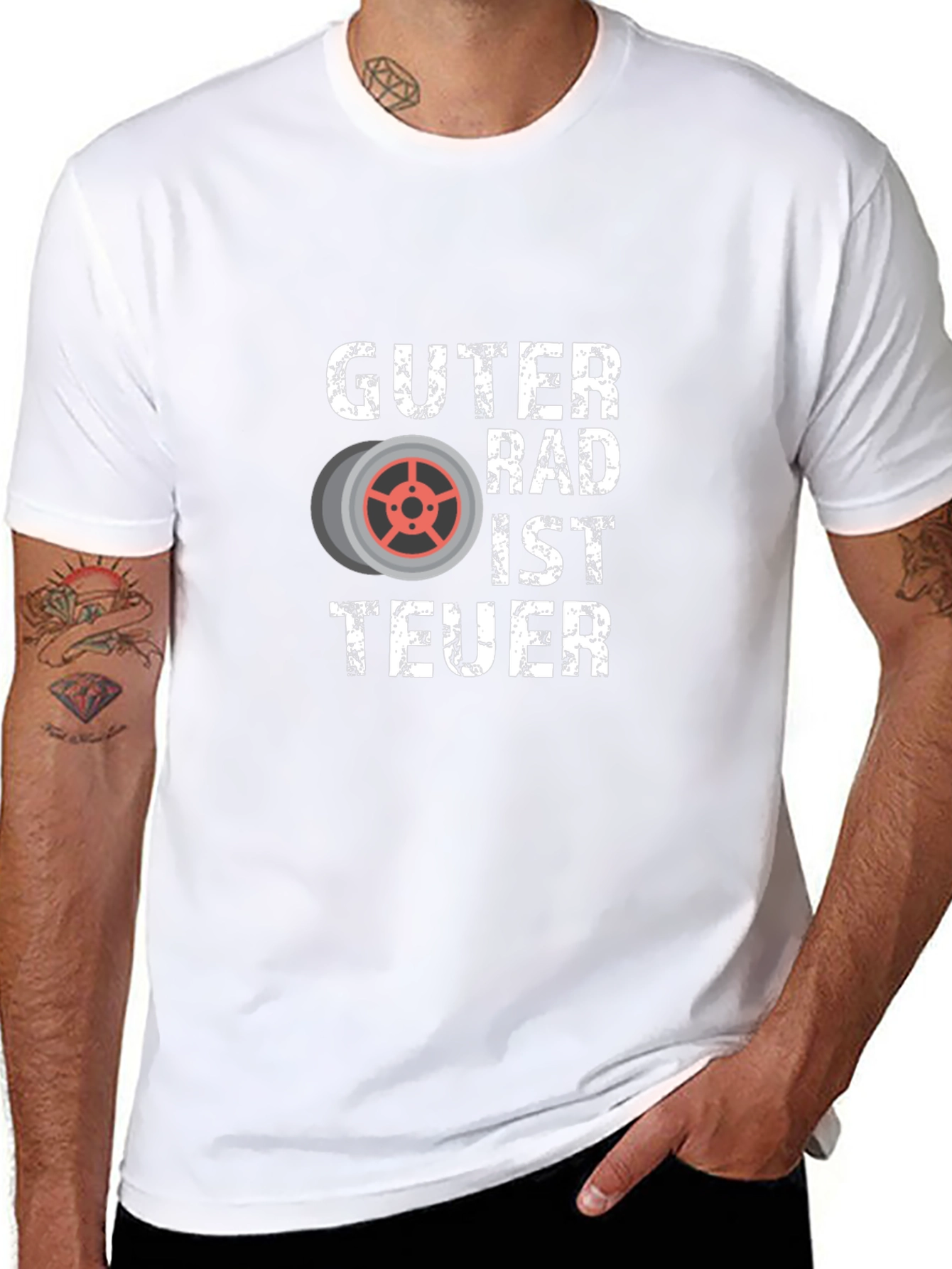 Guter Rad Ist Teuer Black Graphic Tee