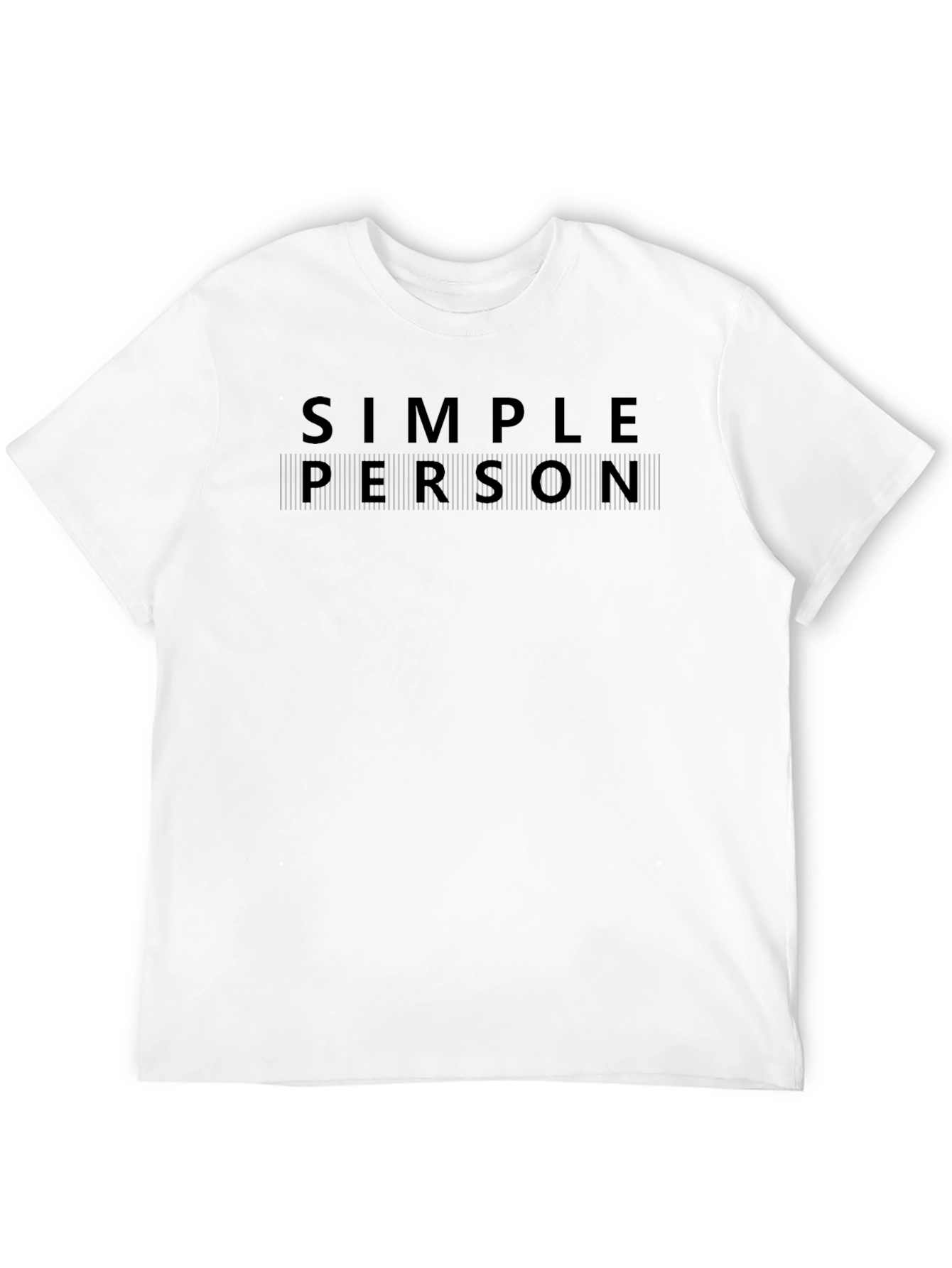 Simple Person Graphic Tee - Black T-Shirt