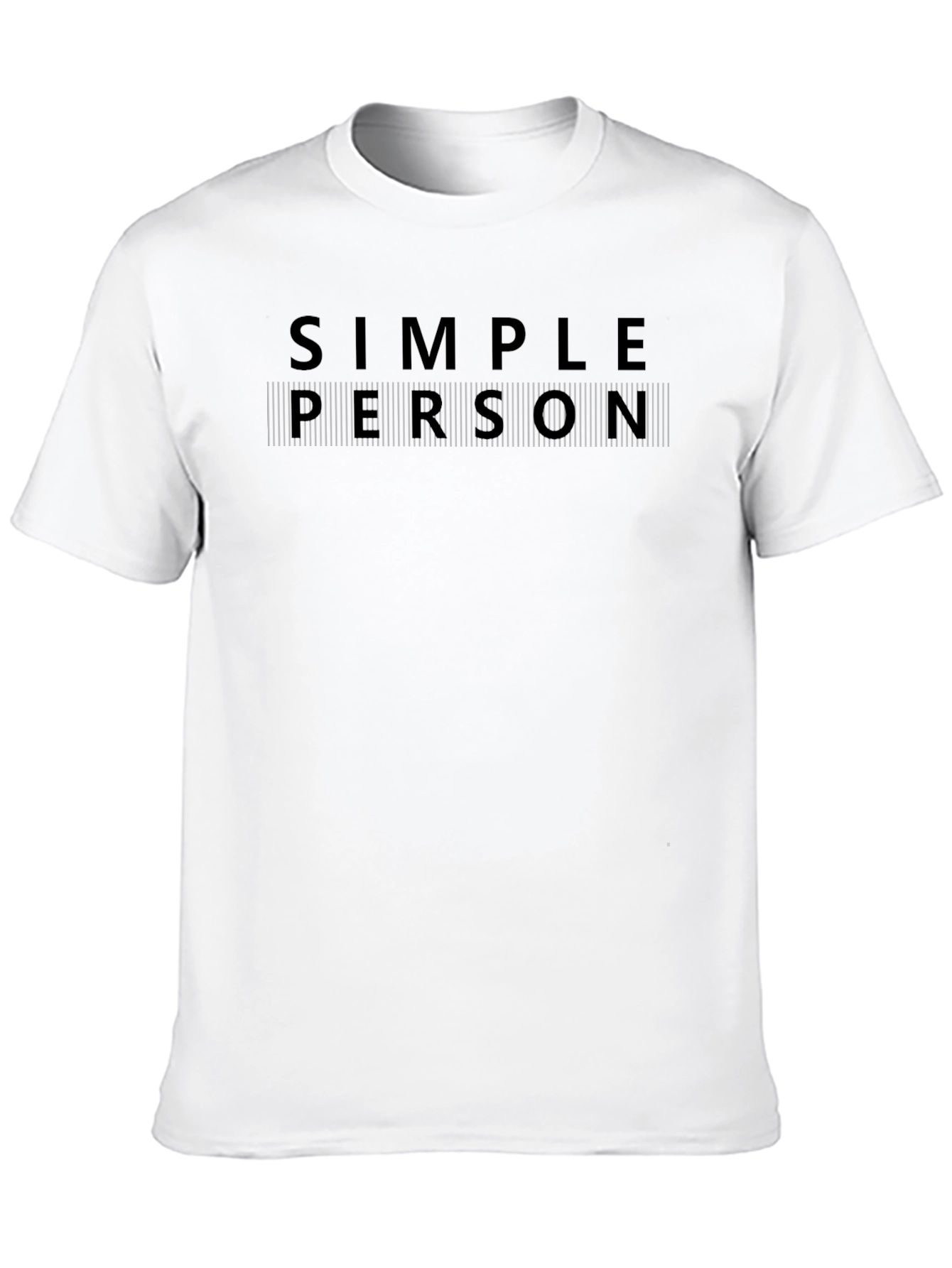 Simple Person Graphic Tee - Black T-Shirt