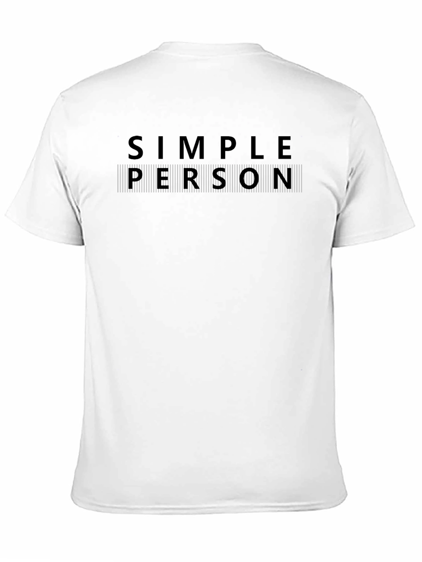 Simple Person Graphic Tee - Black T-Shirt