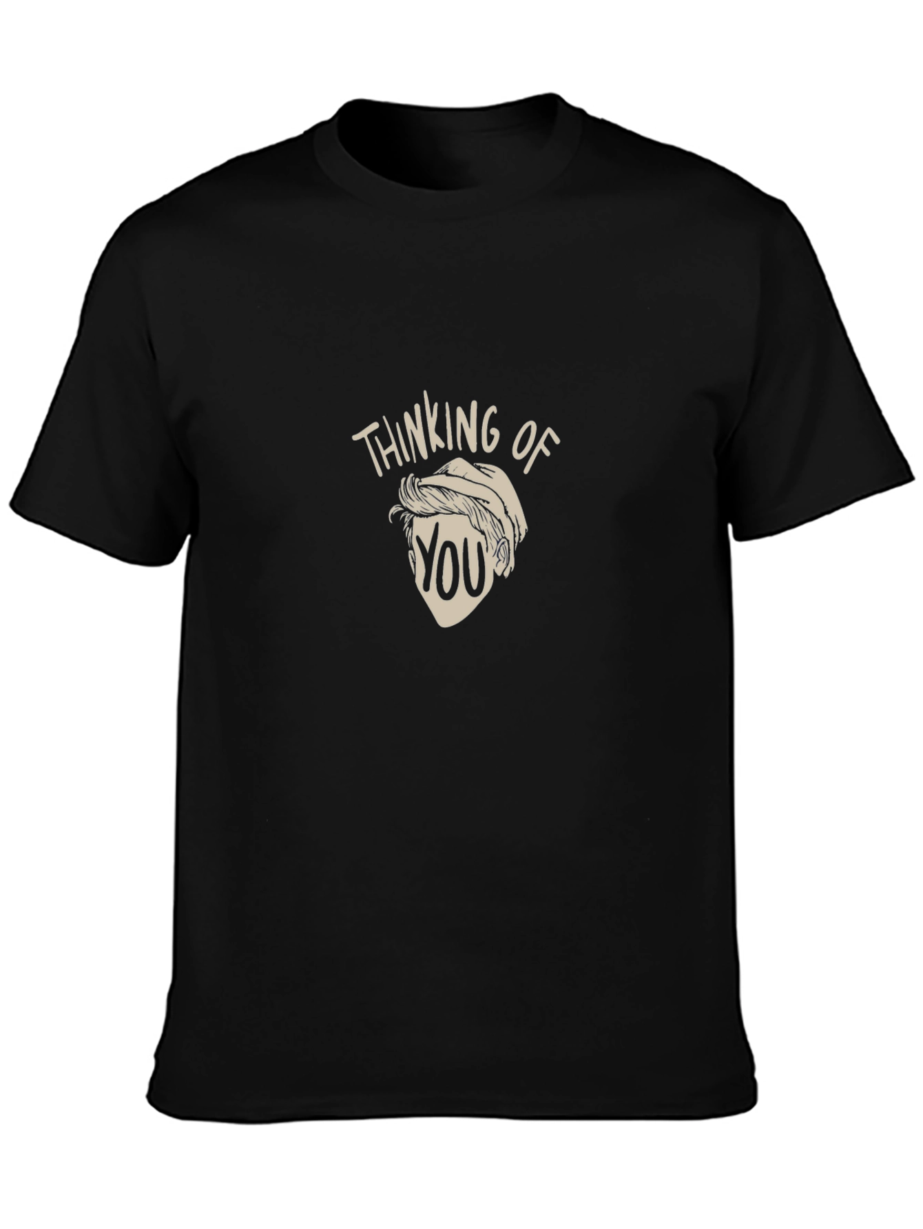 Thinking Of You Graphic T-Shirt Black