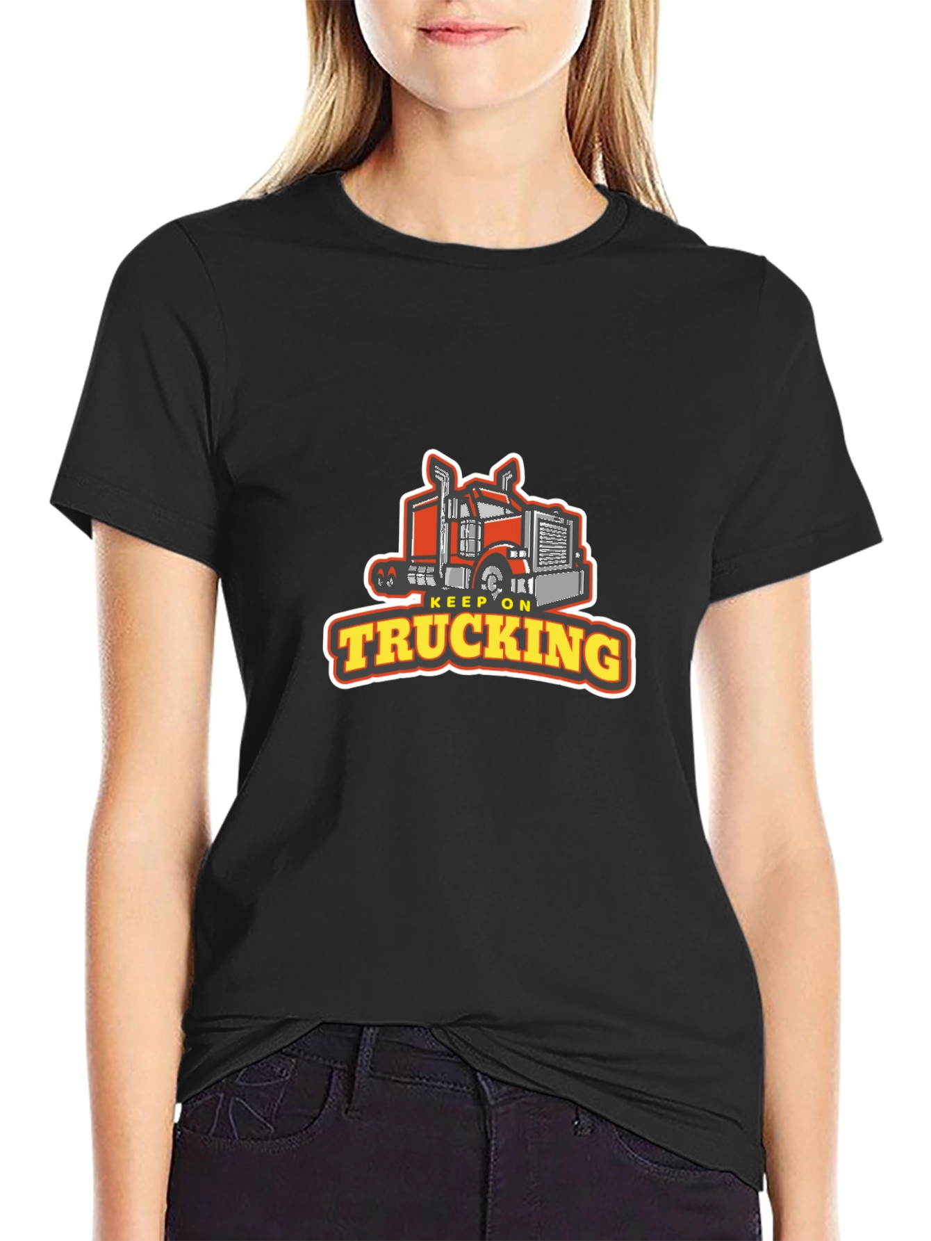 Keep on Trucking Black T-Shirt