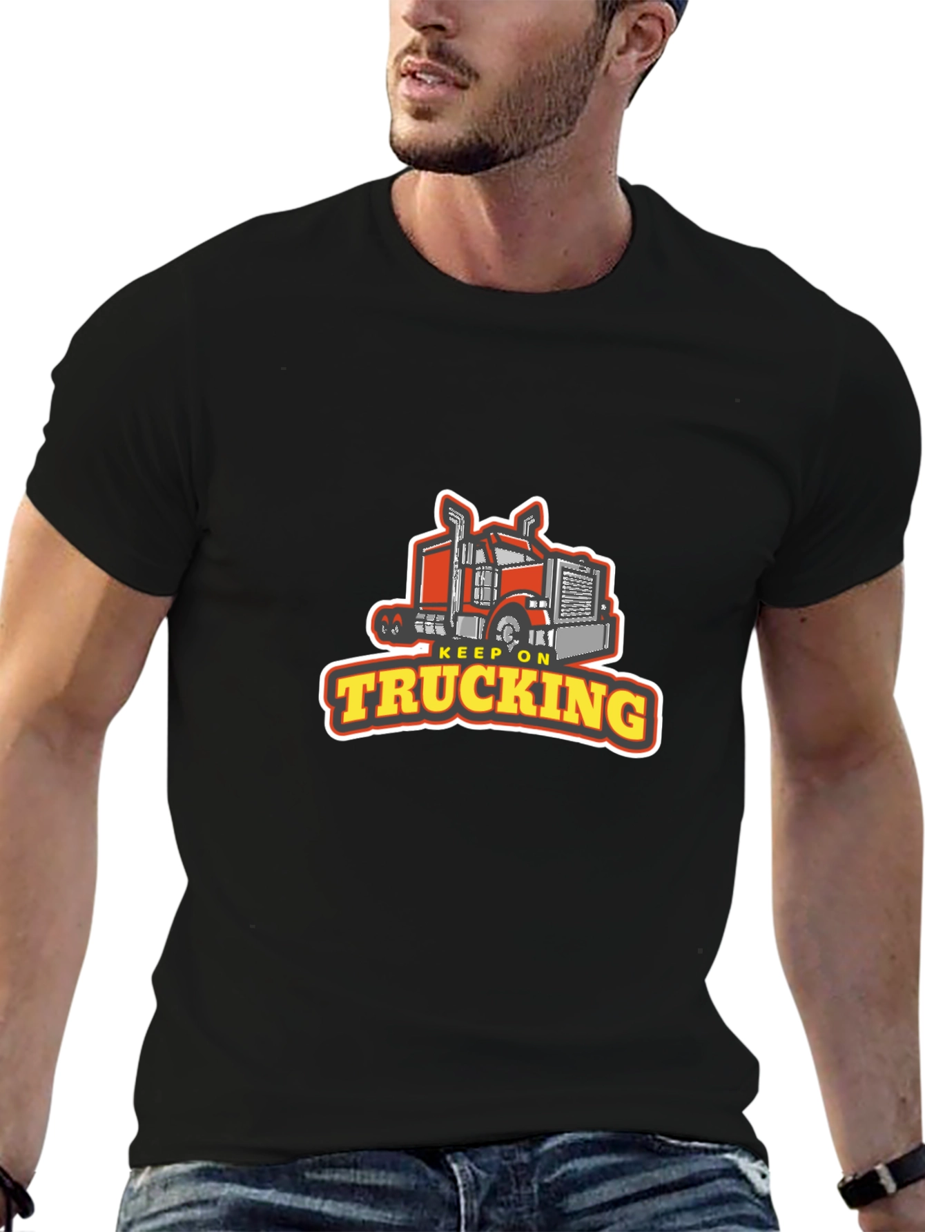 Keep on Trucking Black T-Shirt