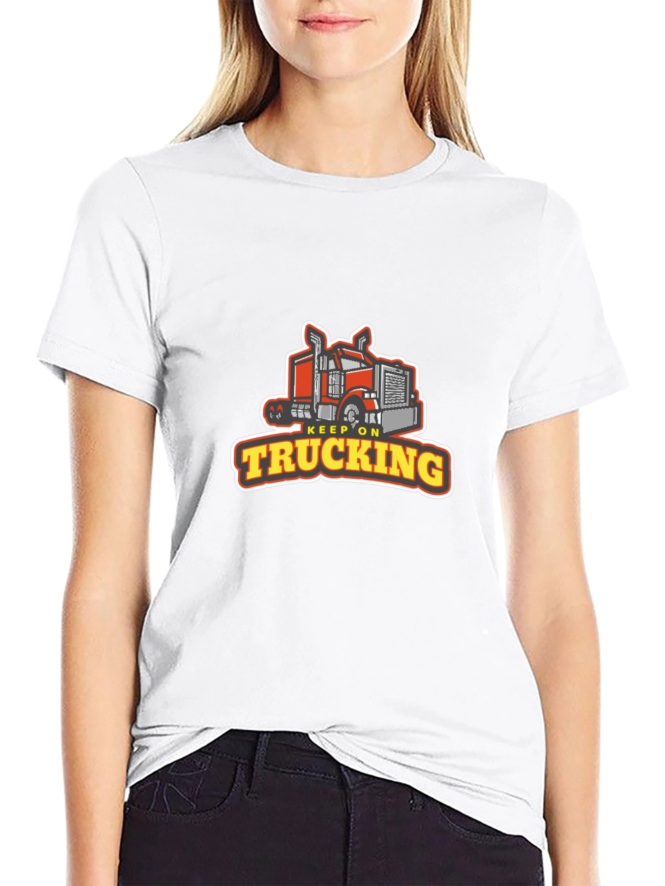 Keep on Trucking Black T-Shirt