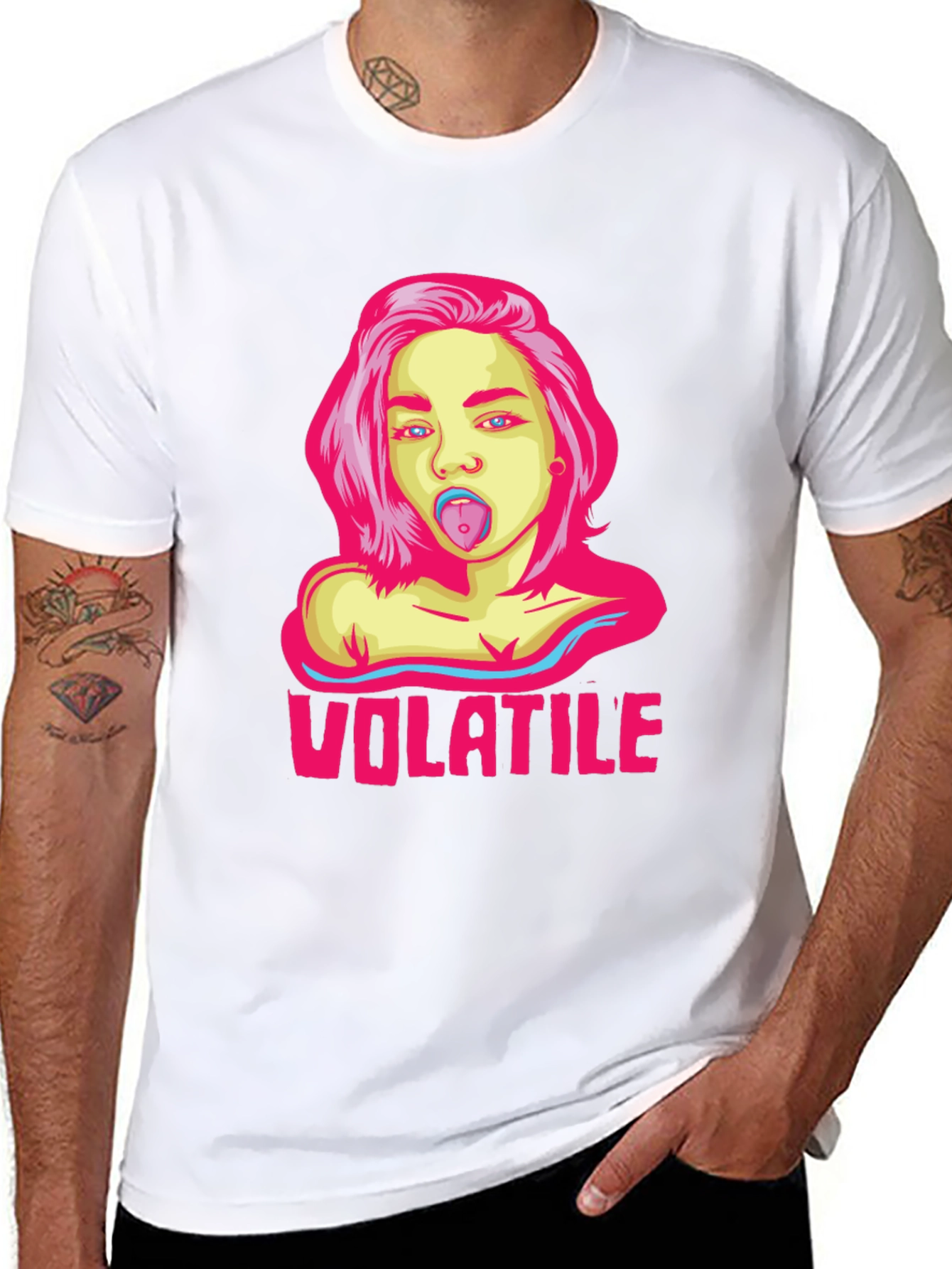 Volatile Graphic Tee - Edgy Streetwear Style