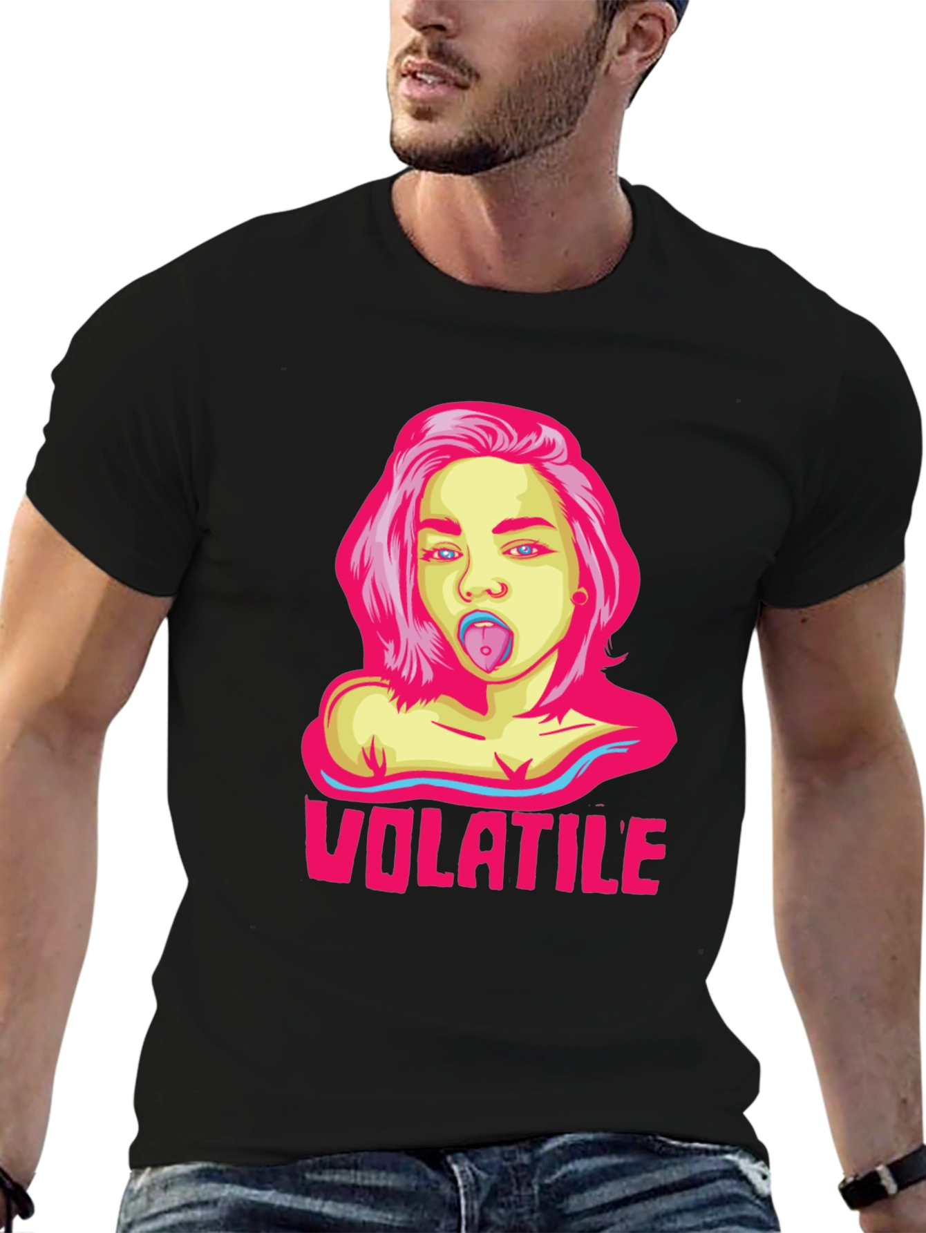 Volatile Graphic Tee - Edgy Streetwear Style
