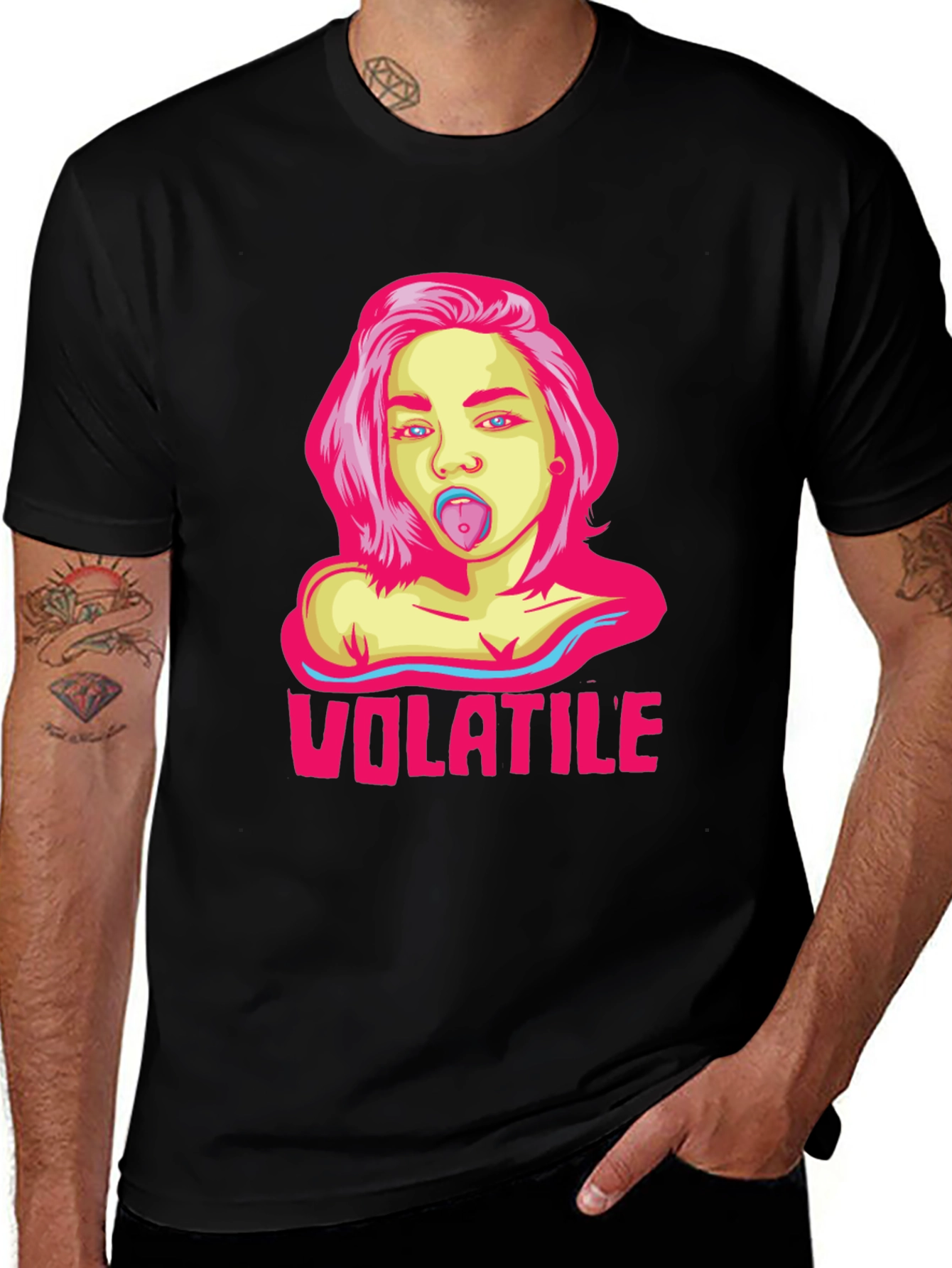 Volatile Graphic Tee - Edgy Streetwear Style