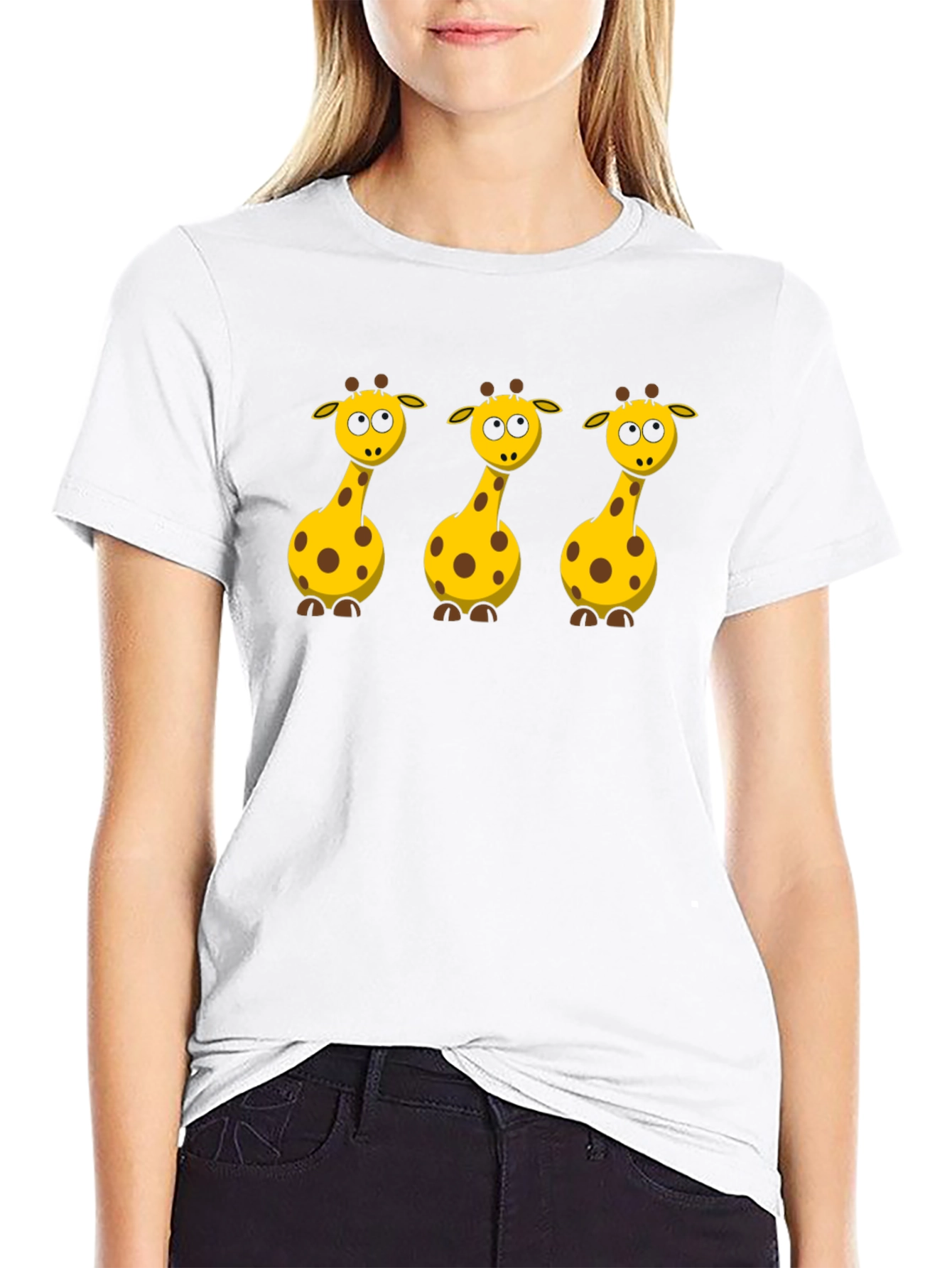 Giraffe Graphic Tee - Black T-Shirt