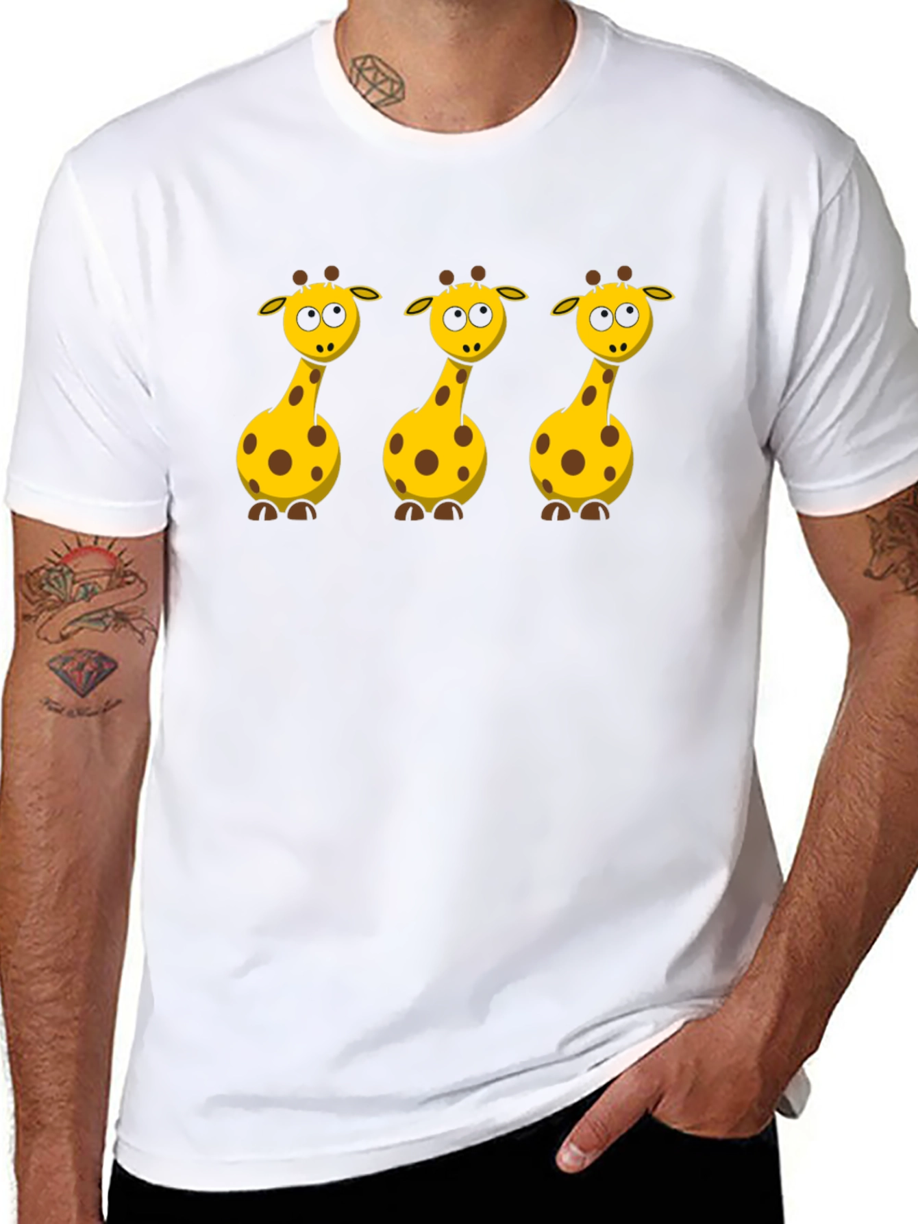 Giraffe Graphic Tee - Black T-Shirt