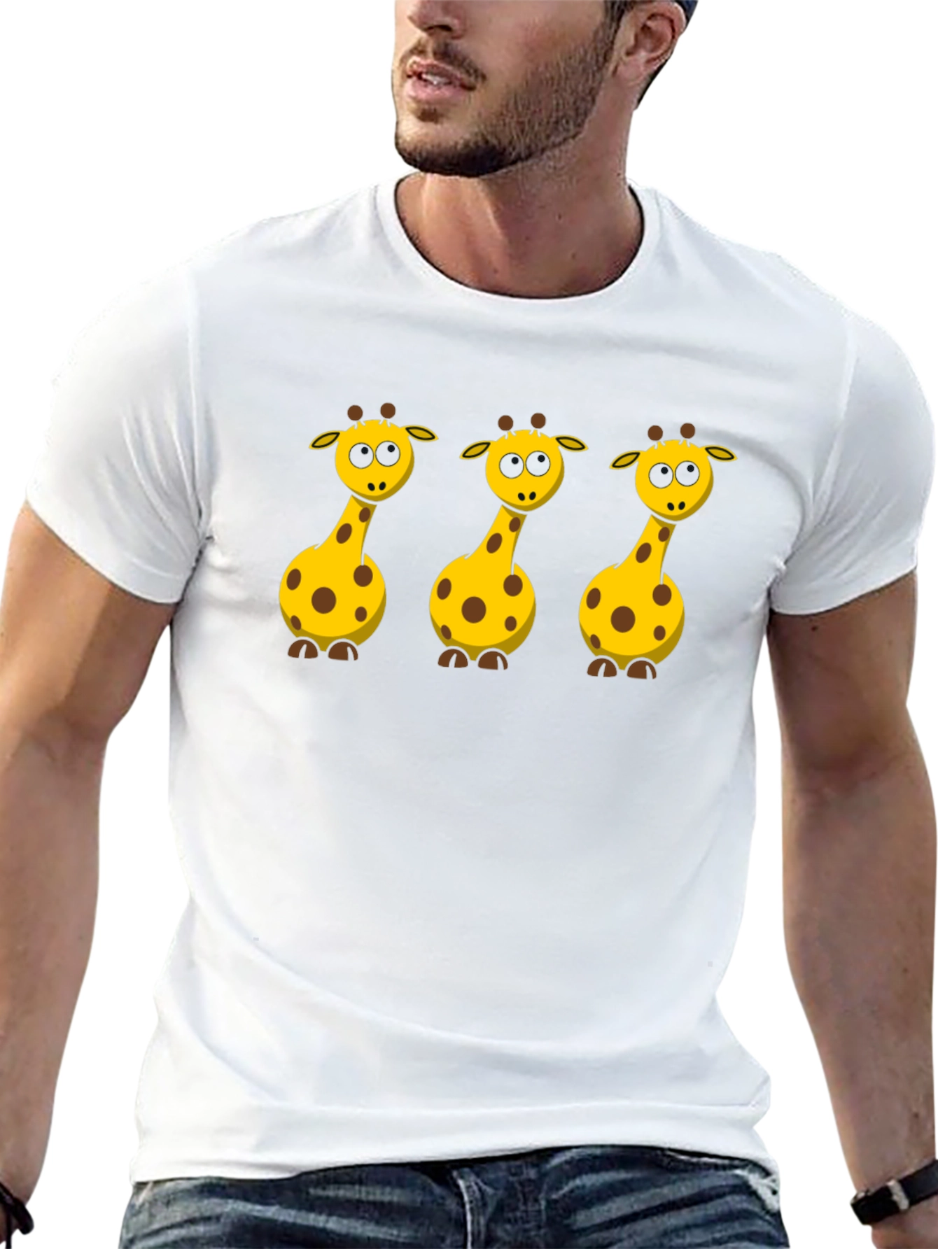 Giraffe Graphic Tee - Black T-Shirt