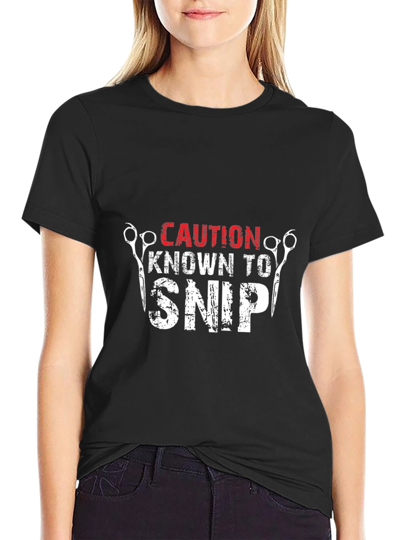 Caution Known To Snip Barber T-Shirt