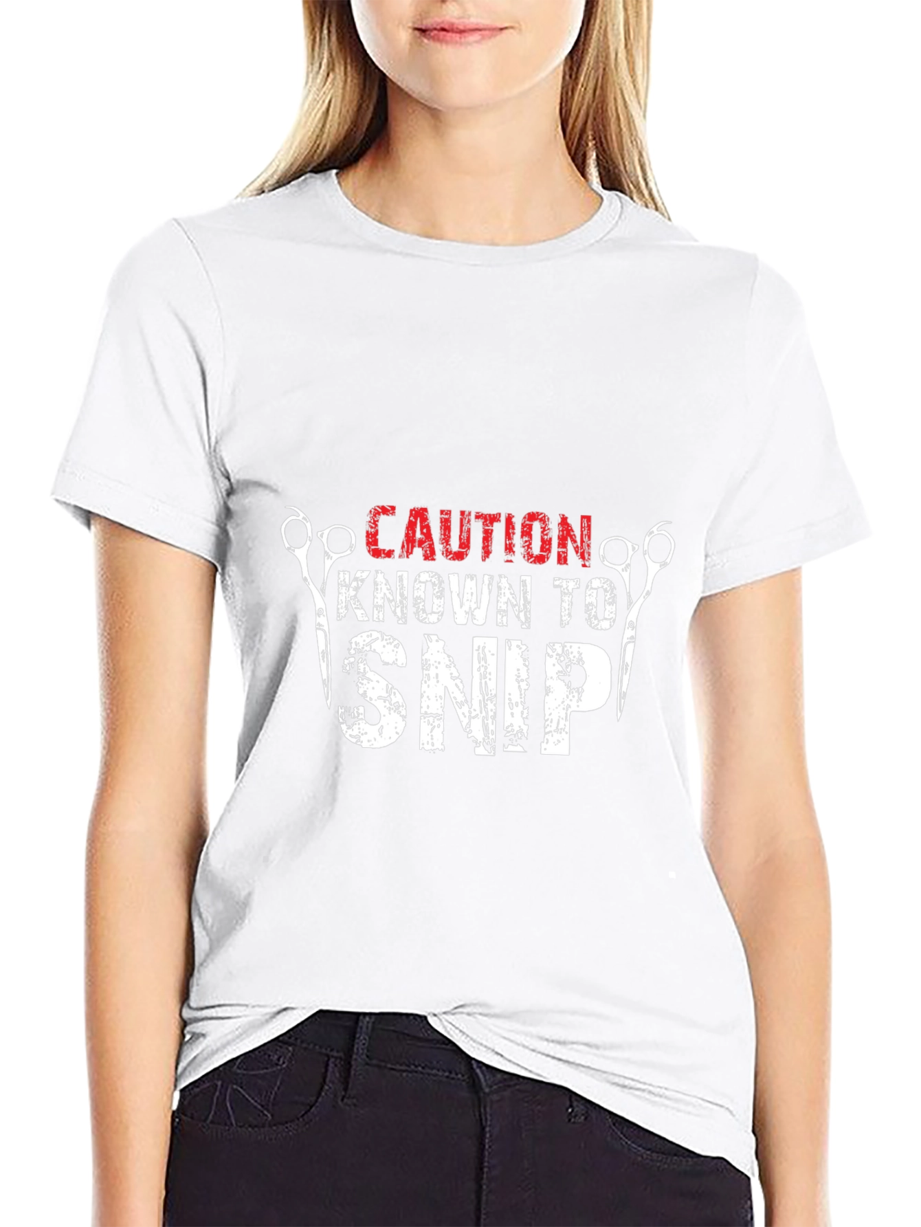 Caution Known To Snip Barber T-Shirt