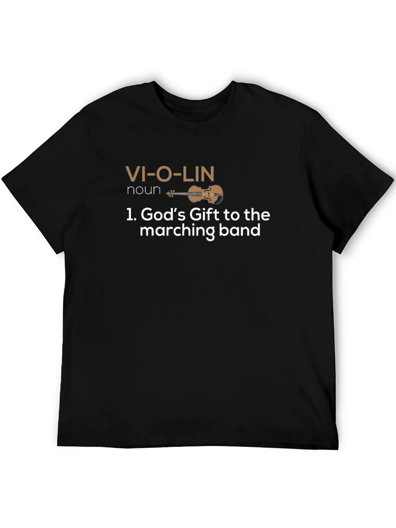 Violin Definition Funny Black T-Shirt