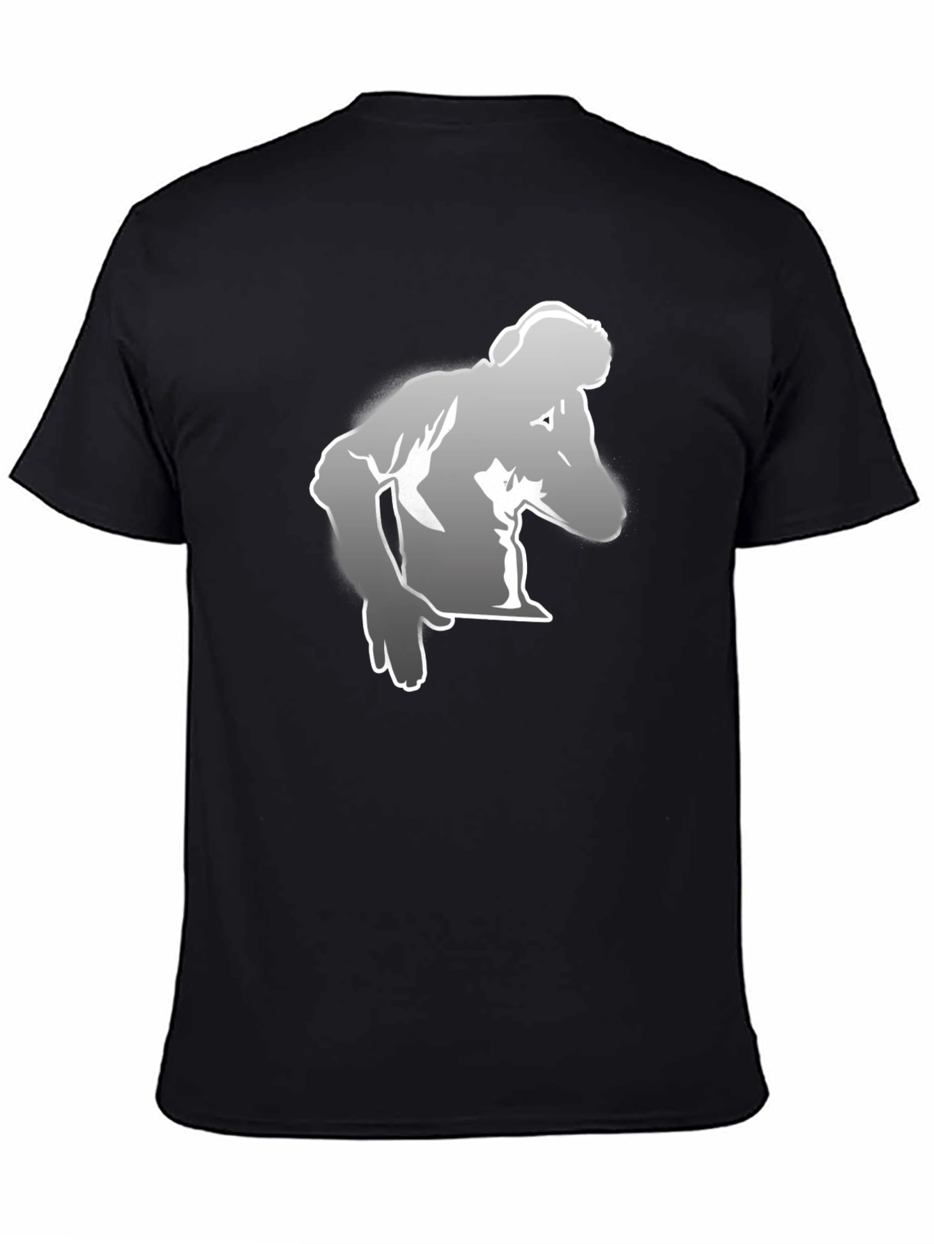 Stylish Black T-Shirt with Graphic Print