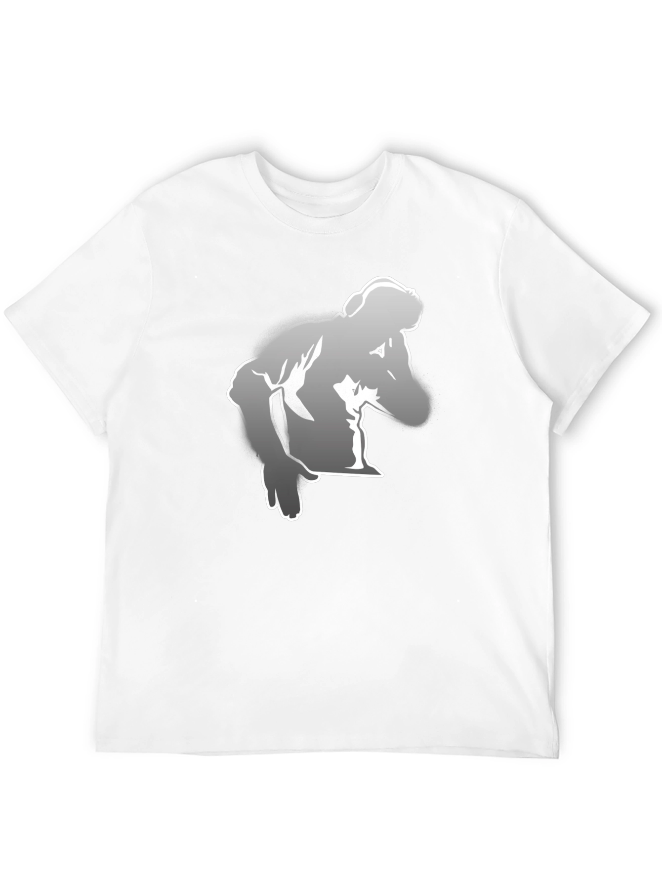 Stylish Black T-Shirt with Graphic Print